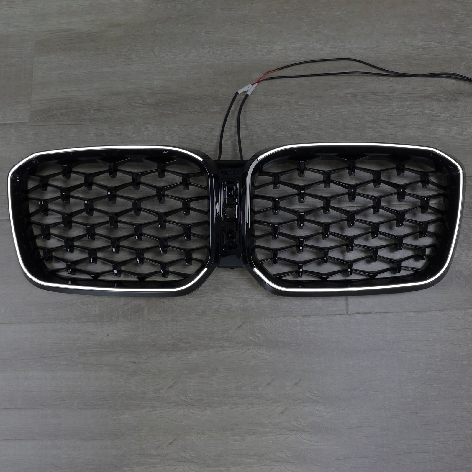 2022-2025 BMW X3 G01 X4 G02 Diamond Glossy Black Front Bumper Kidney Grille