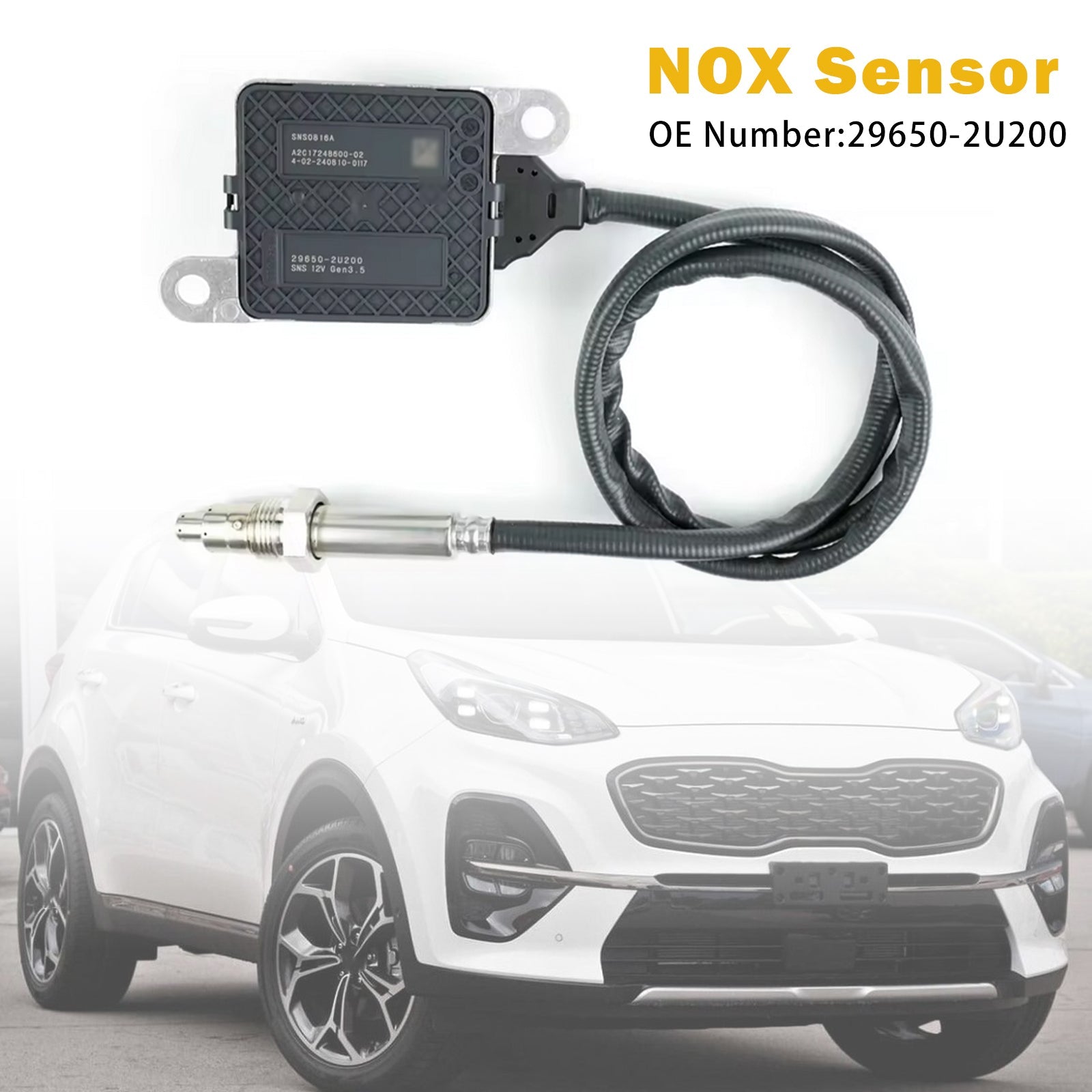 2019-2022 KIA SPORTAGE IV (QL, QLE) 1.6 CRDi Eco-Dynamics+ Nitrogen Oxide Nox Sensor 29650-2U200 SNS0816A