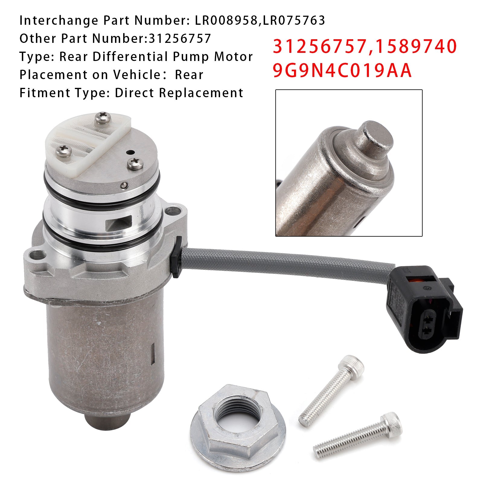 2010-2015 Volvo S60 Mk2 Differential Oil Pump 31256757