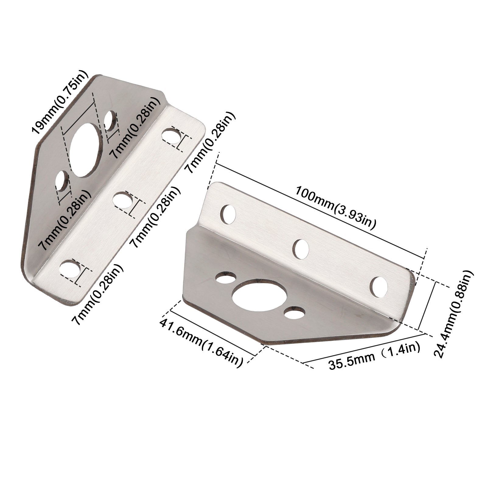 4x Windshield Wiper Repair Stainless Steel Brackets for Peterbilt 379 388 389