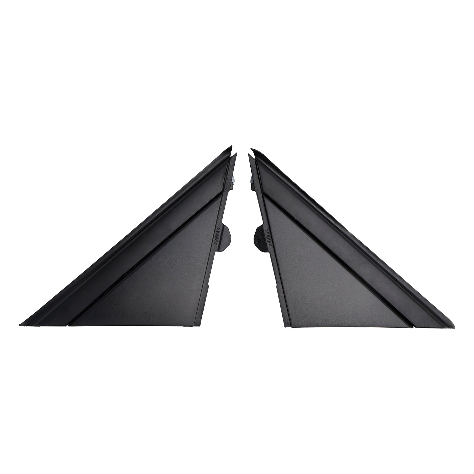 2012-2019 Fiat 500 2X Left+Right Side View Door Mirror Flag Cover Molding Trim