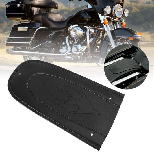 Touring Electra Road Glide Generic Flame Stitch PU Leather Rear Fender Bib Solo Seat For