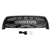 2003-2006 Toyota Tundra W/Light Matte Black Front Bumper Grill Grille