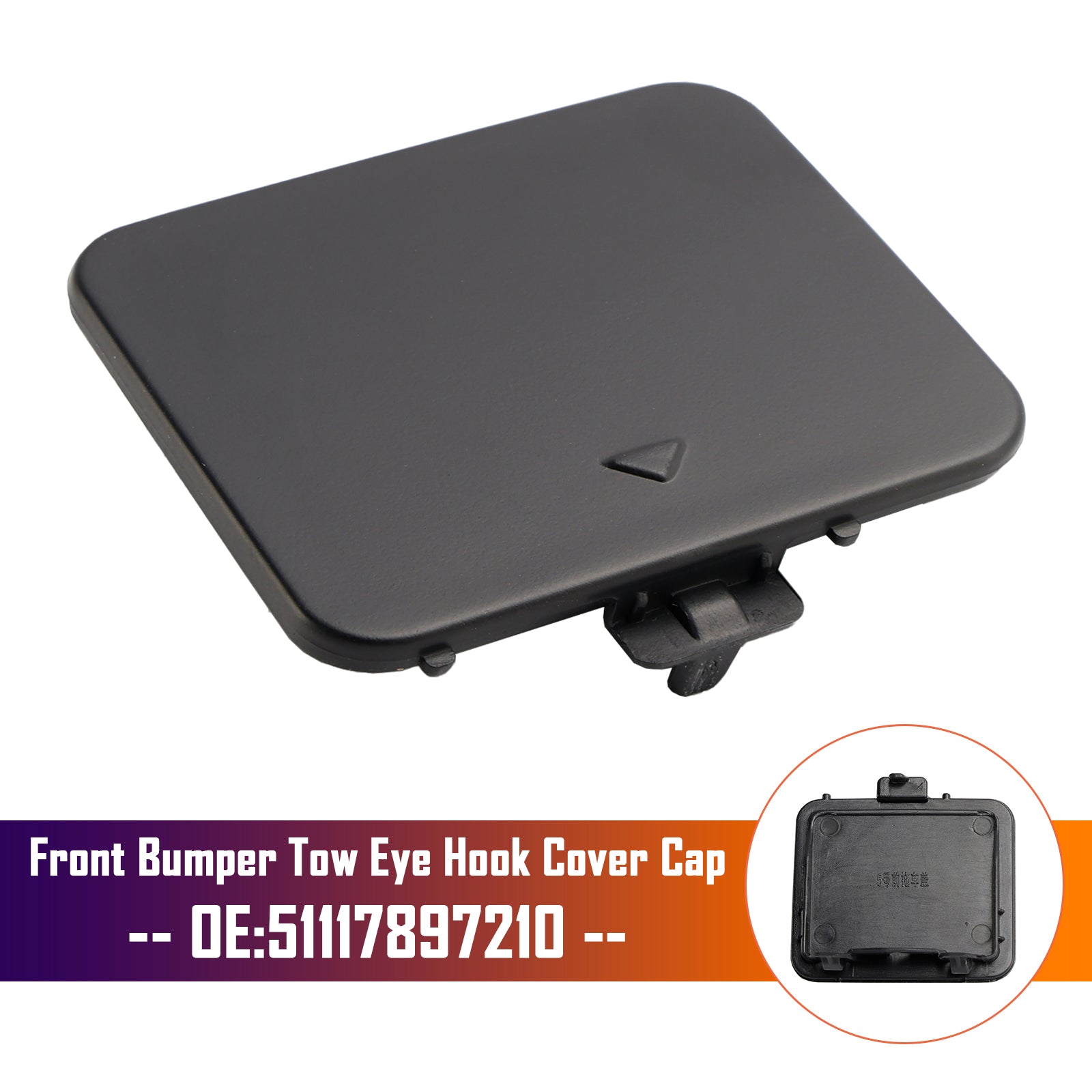 2003-2010 BMW E60 5 Seires Saloon M Sport Front Bumper Tow Eye Hook Cover Cap 51117897210