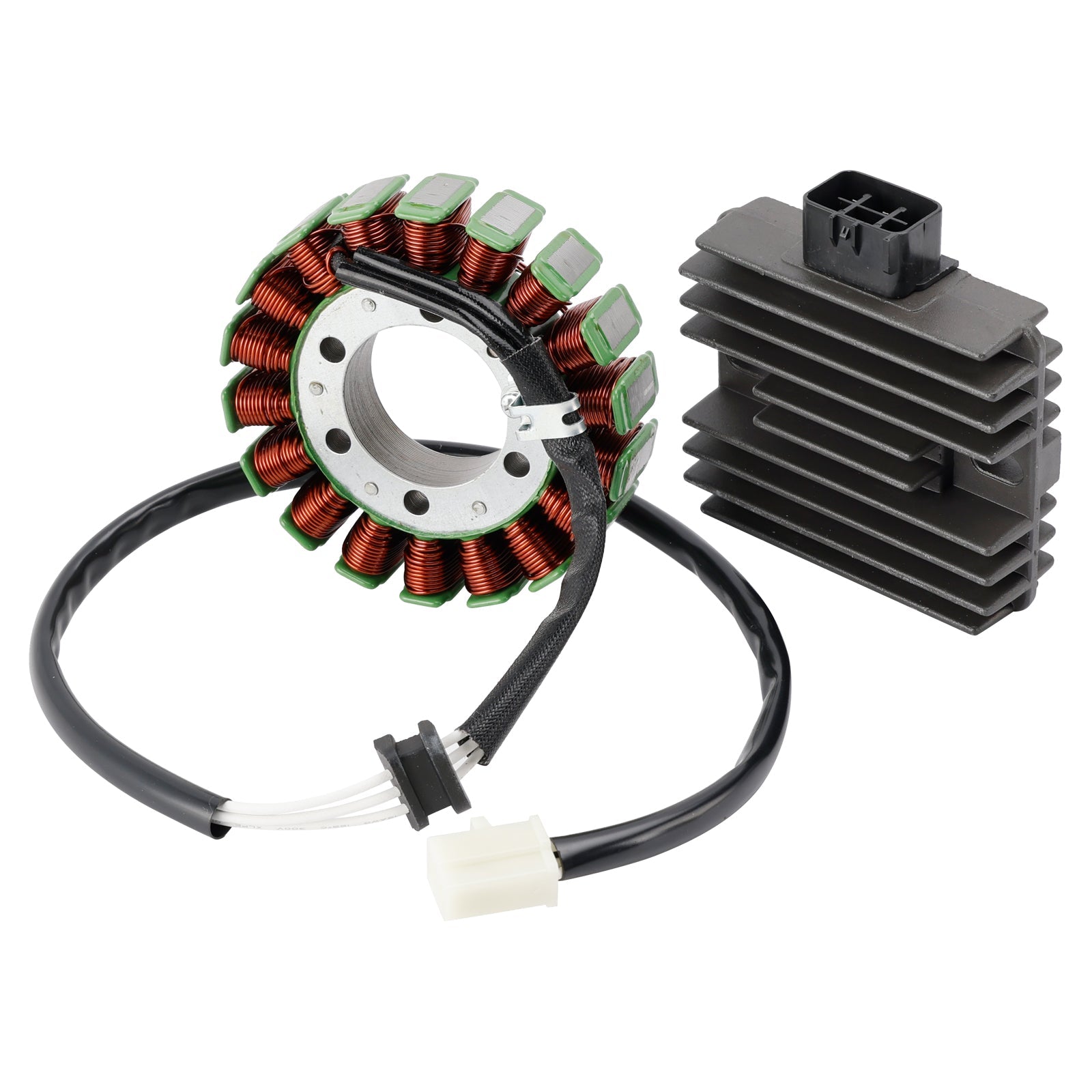 2007-2011 Kawasaki EX650 ER-6F Stator & Regulator Rectifier 21003-0041 21066-0705
