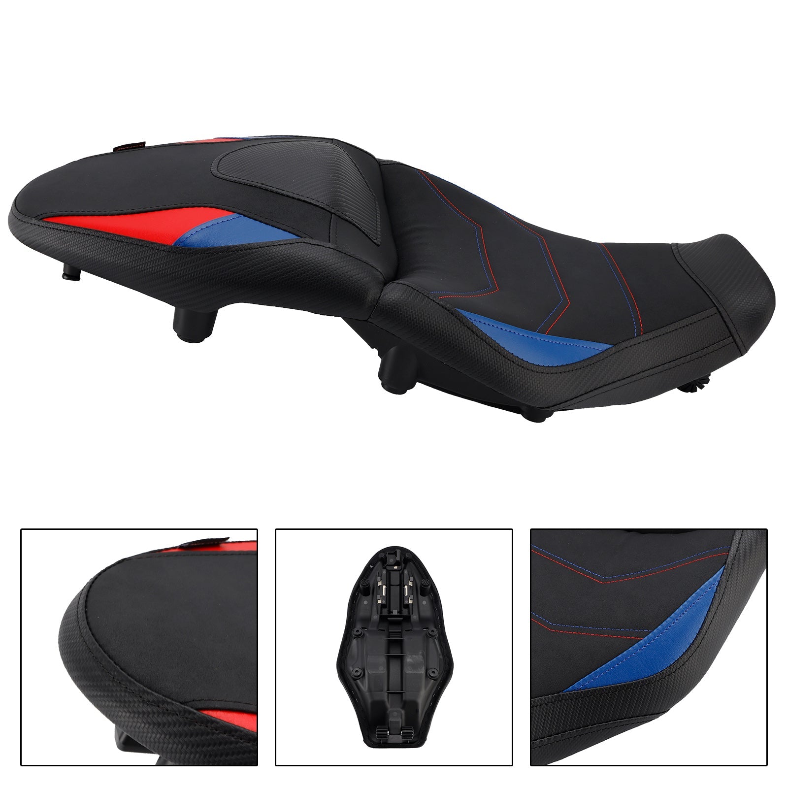 2020-2024 BMW S1000XR Front Rear Driver Passenger Seat -20mm Black