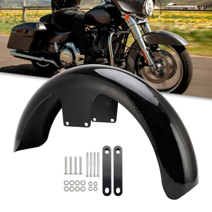 Touring Electra Street Road Glide Baggers FLHT FLHR 19" Wrap Front Fender ABS