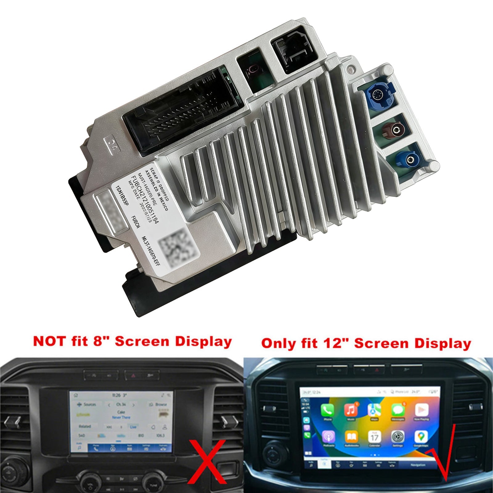 2021 2022 For Bronco SYNC4 APIM VIN Programmed w/ GPS Navigation ML3T-14G670-BFN