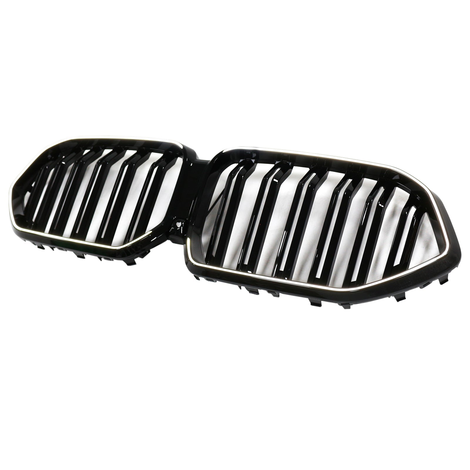 2023-2025 BMW X6 G06 M60i W/Camera Hole Double Slat Front Bumper Grille