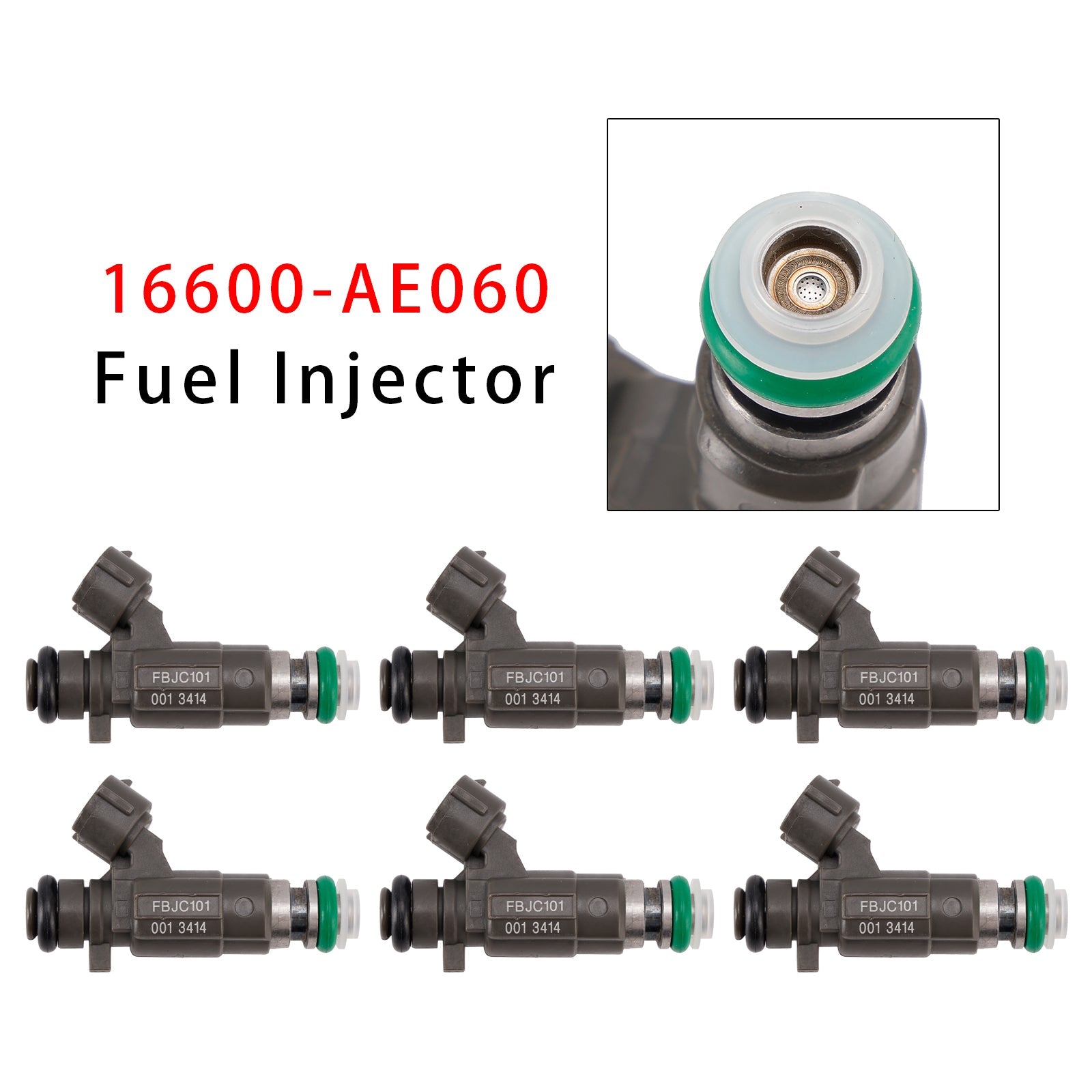 6Pcs Fuel Injector For Nissan Altima 3.5L VQ35DE VK45DE 02-05 16600-AE060