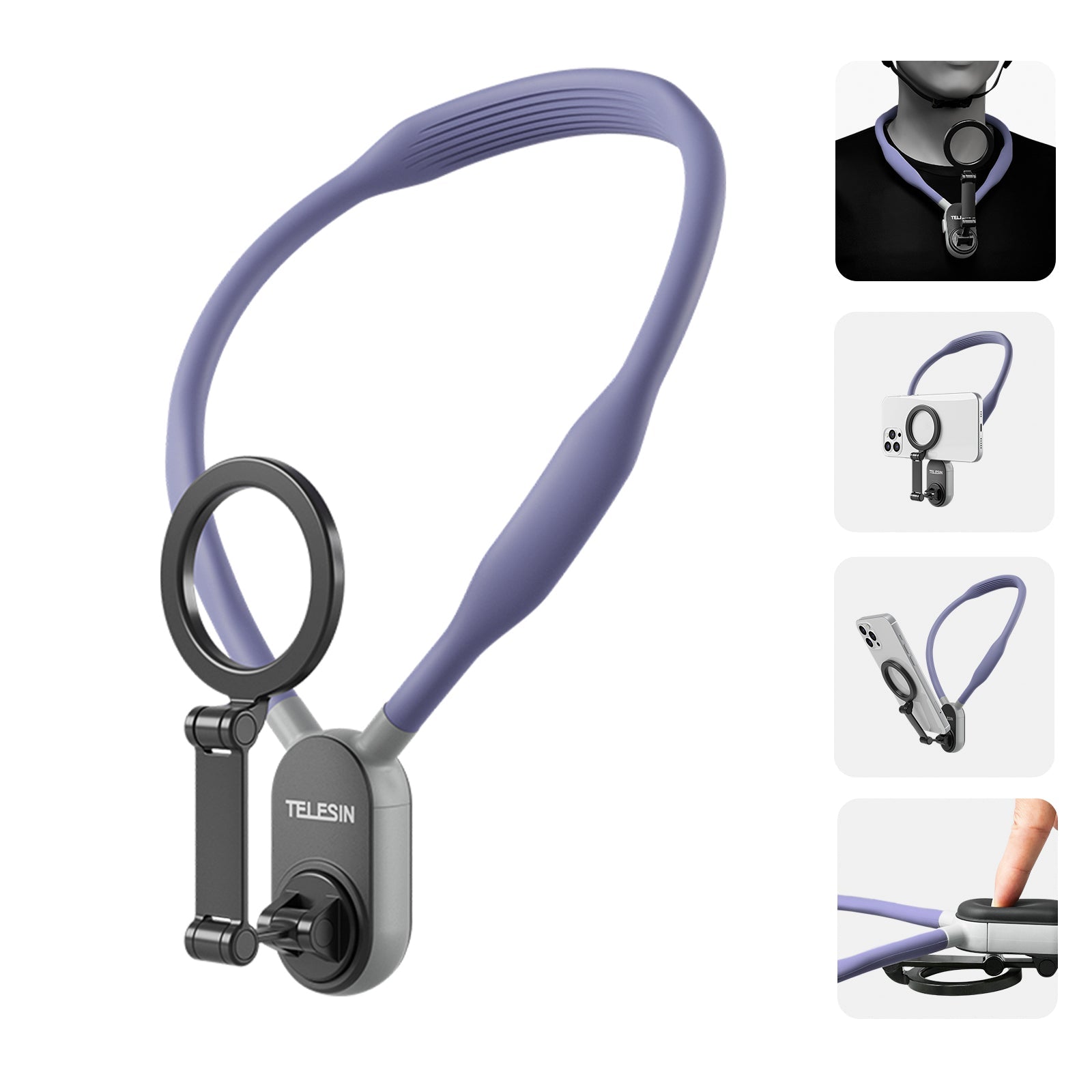Magsafe Mobile Phone Magnetic Neck Halter Bracket Quick Release Shock Absorption