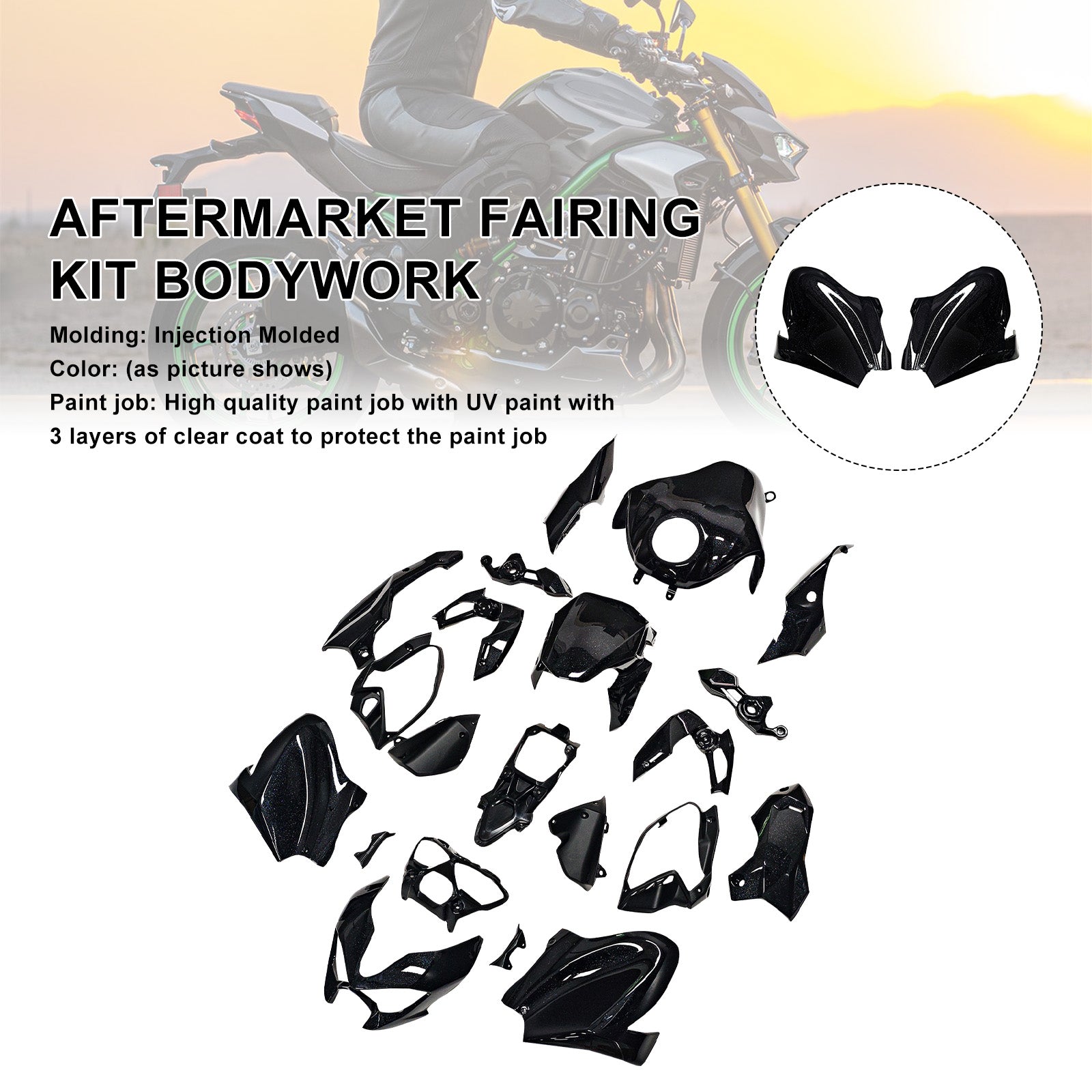 Injection Bodywork Fairing Kit for Kawasaki Z900 2025-2026
