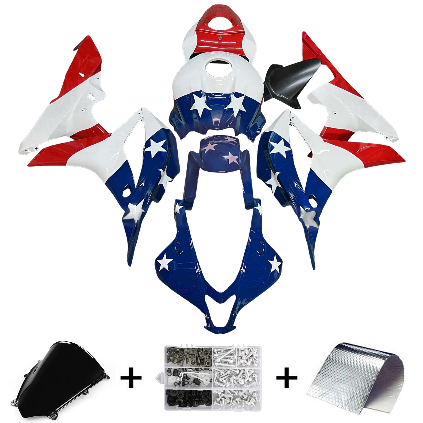 Injection Fairing Kit Bodywork Plastic ABS For Honda CBR600RR 2007-2008 F5