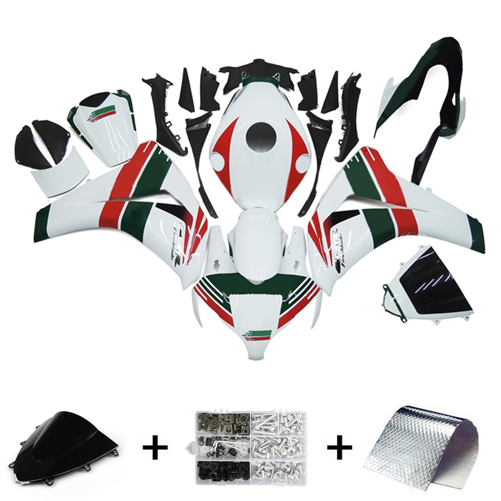 2008-2011 Honda CBR1000RR Injection Fairing Kit Bodywork Plastic ABS#186