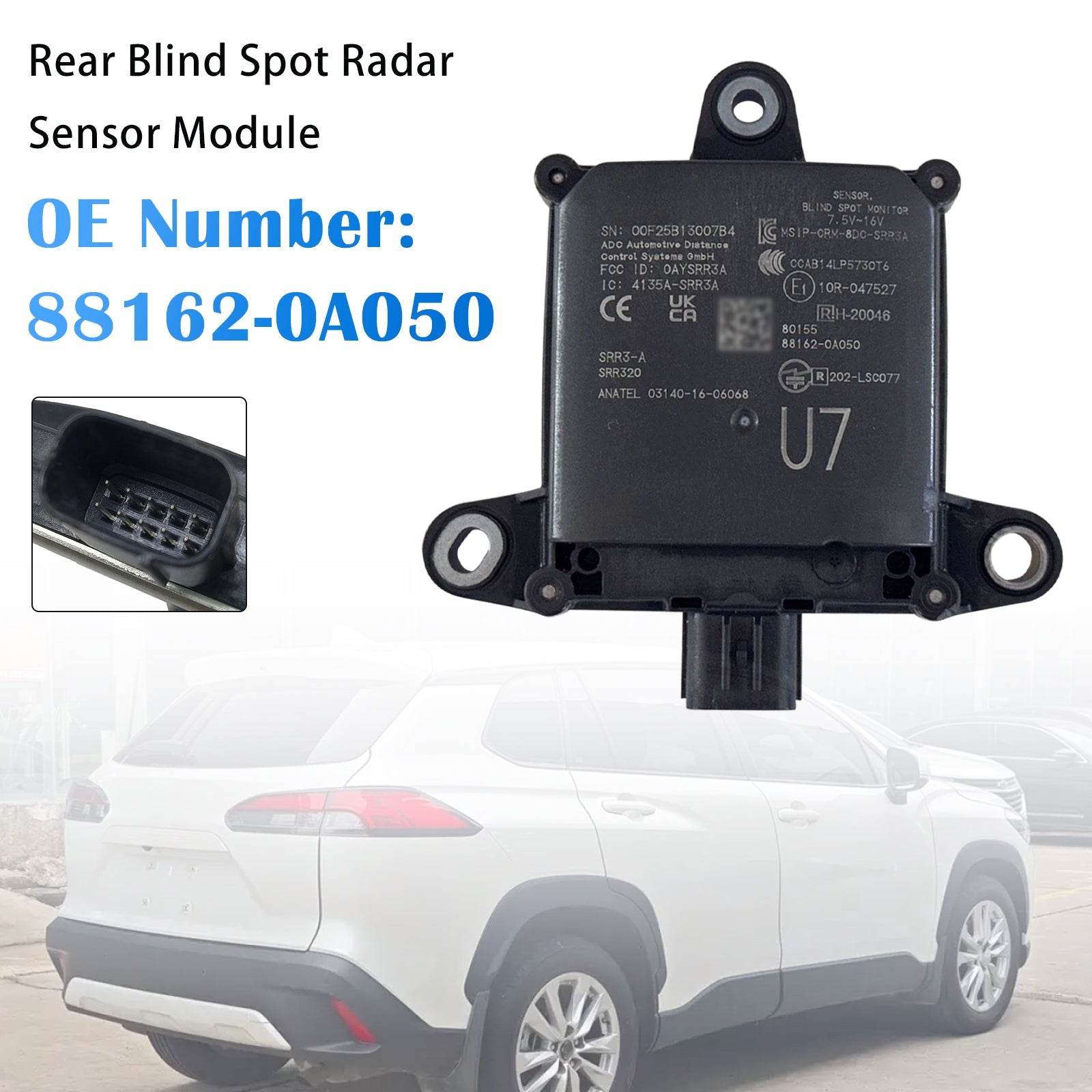2022-2025 For Toyota Corolla Cross Rear Blind Spot Radar Sensor Module 88162-0A050