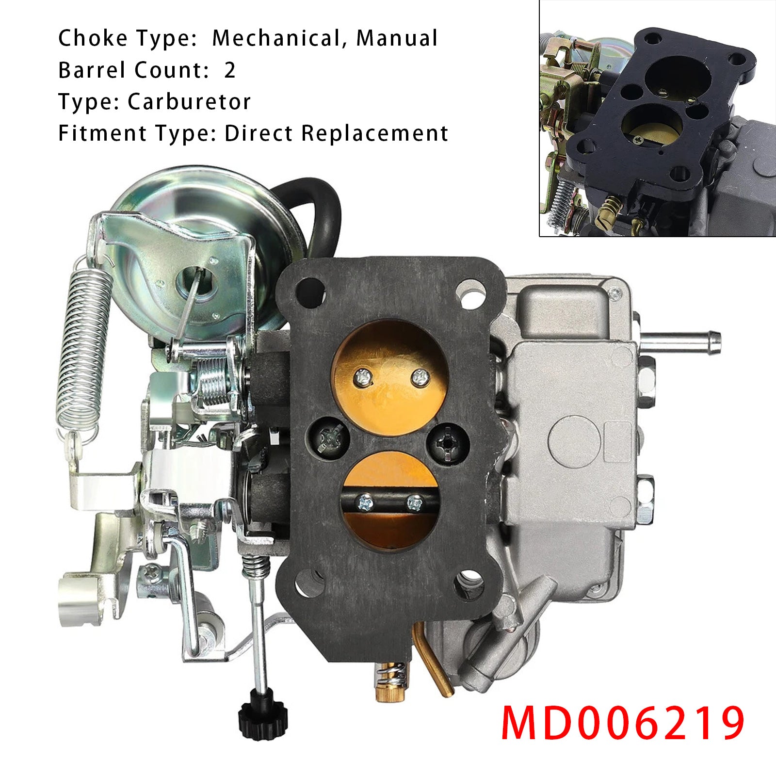 Mitsubishi 4G32 4G33 4G64 Carburetor MD006219 MD-006219