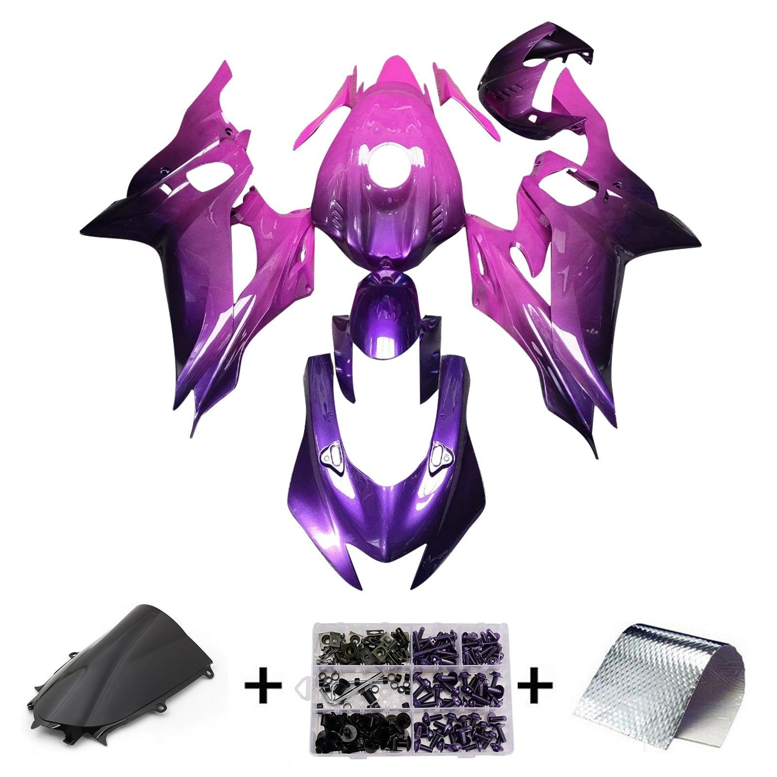 Injection Fairing Kit Bodywork Plastic ABS fit For Yamaha YZF-R6 2017-2023