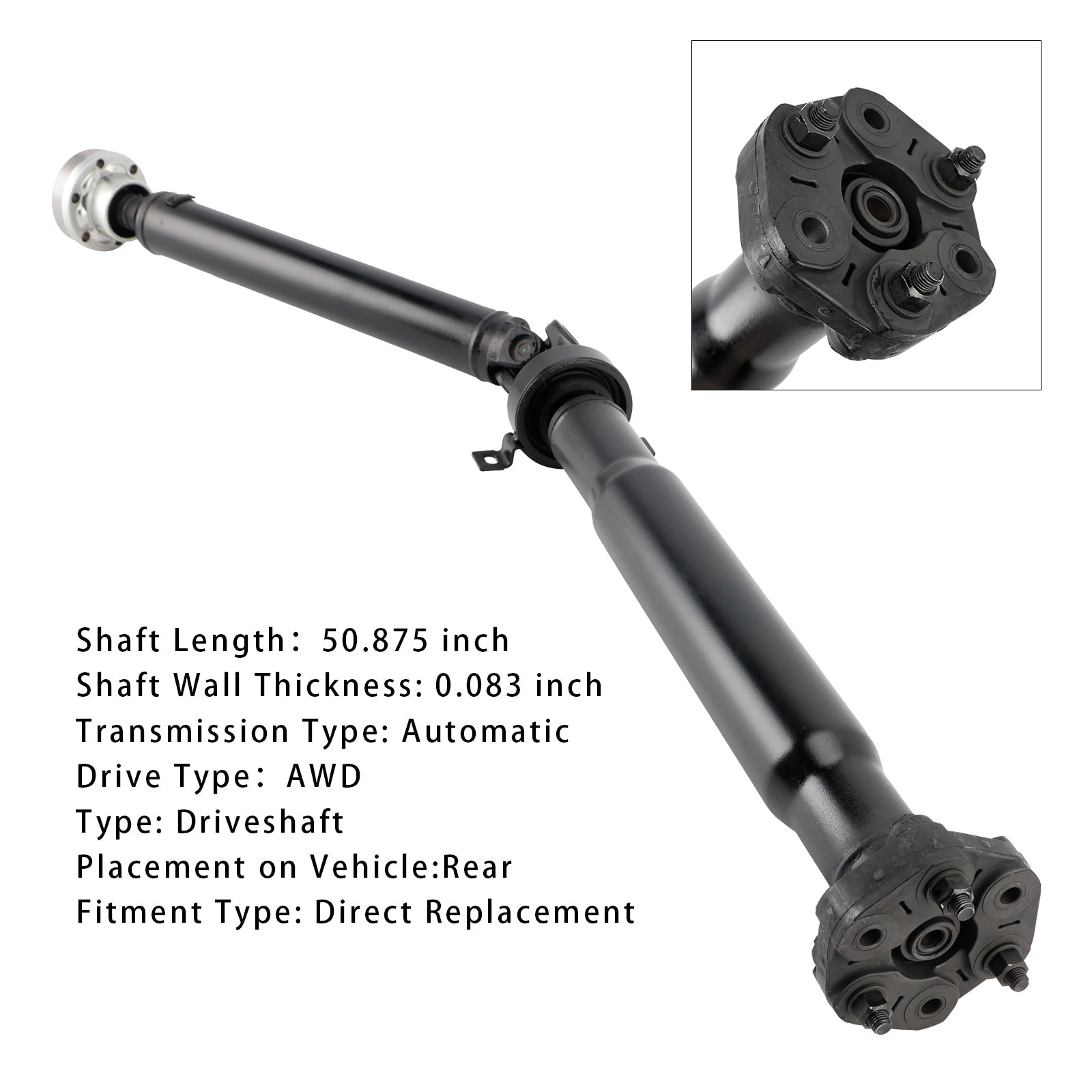 2004-2006 X5 L6 3.0L Manual Transmission E53 Series Rear Drive Shaft 26107529661