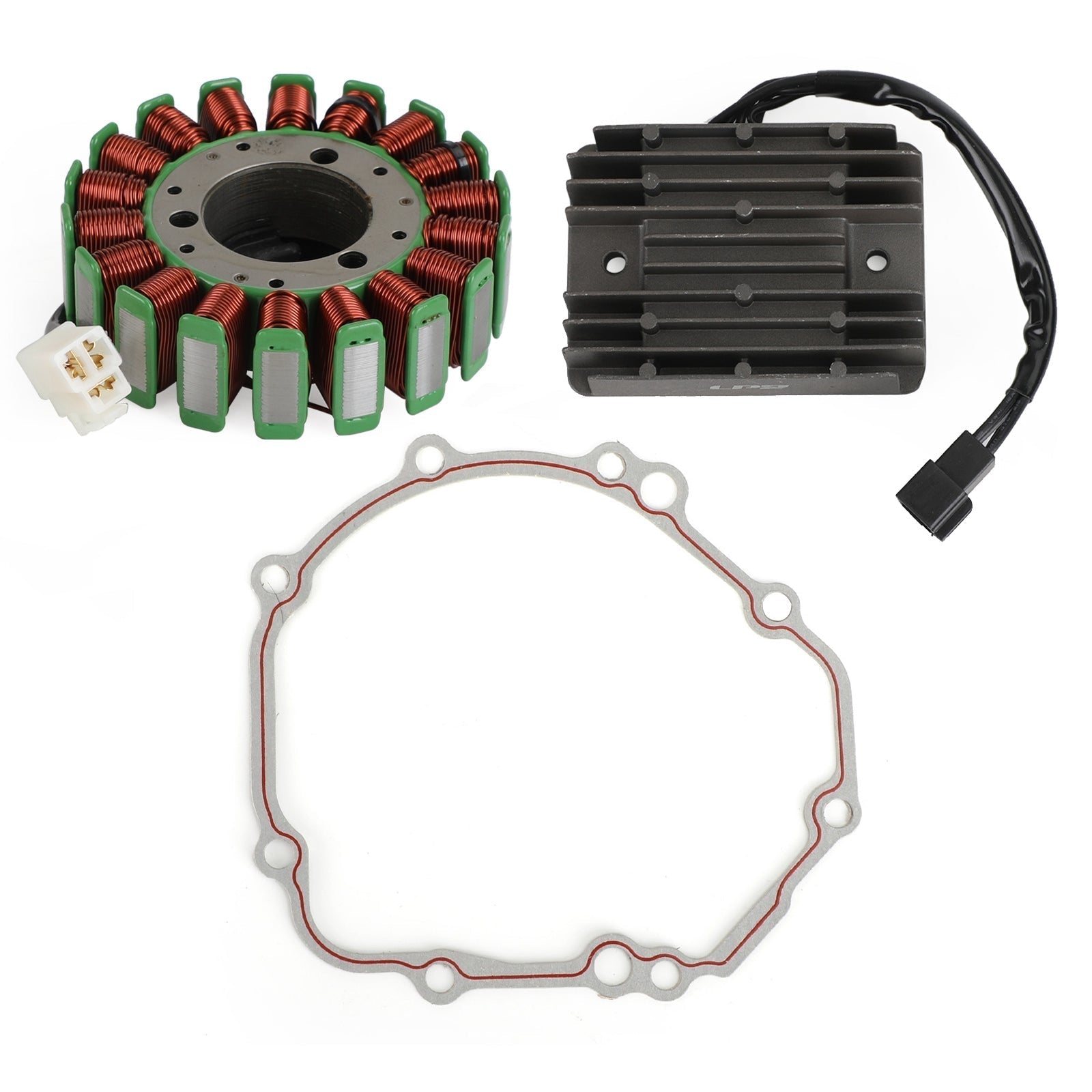 2003 Suzuki GSX-R1000 GSX-R1000 U2 K3 Stator Regulator Rectifier Gasket Set 31401-18G00 32800-33E20 Generic