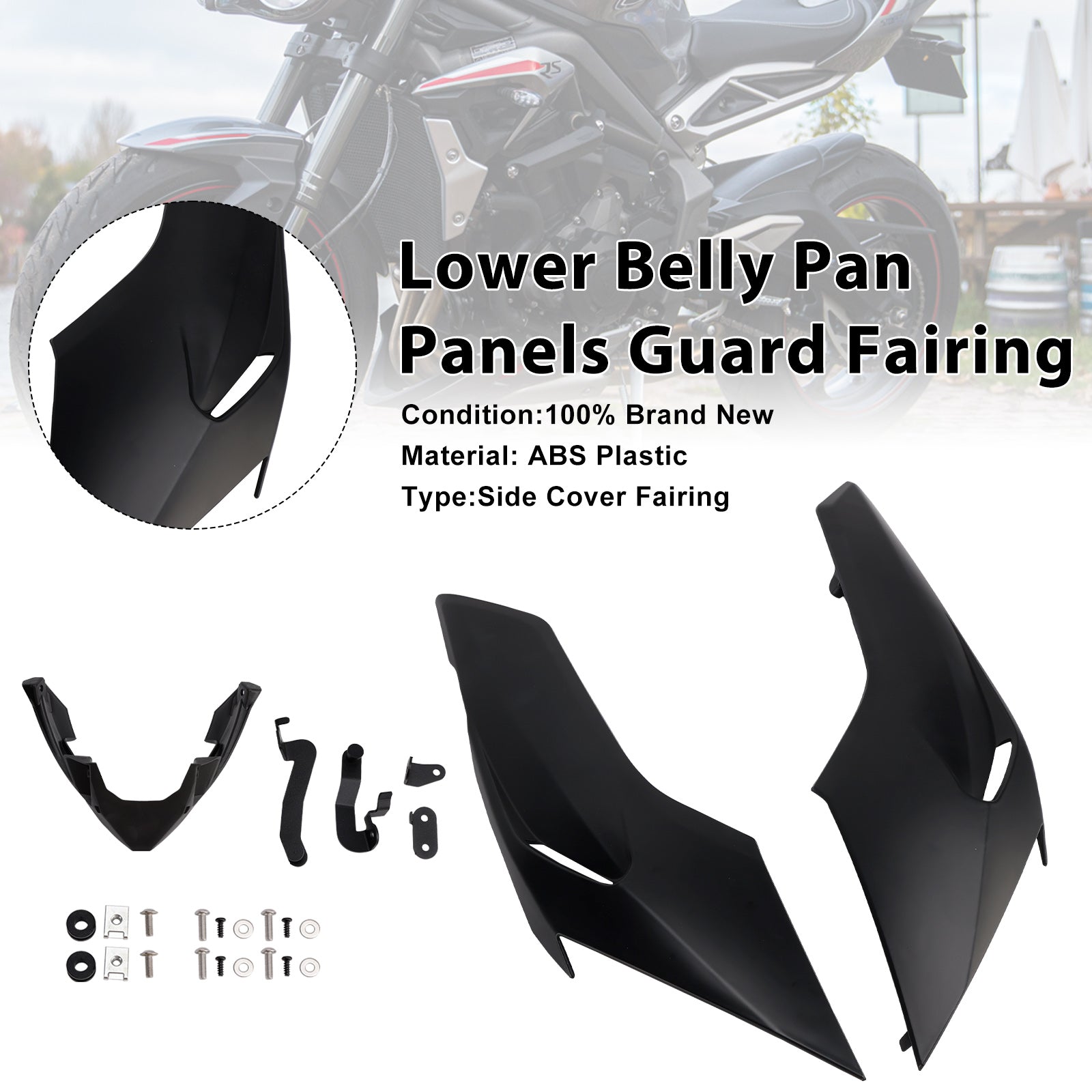2020-2022 Street Triple 765 R/RS Lower Belly Pan Panels Guard Fairing