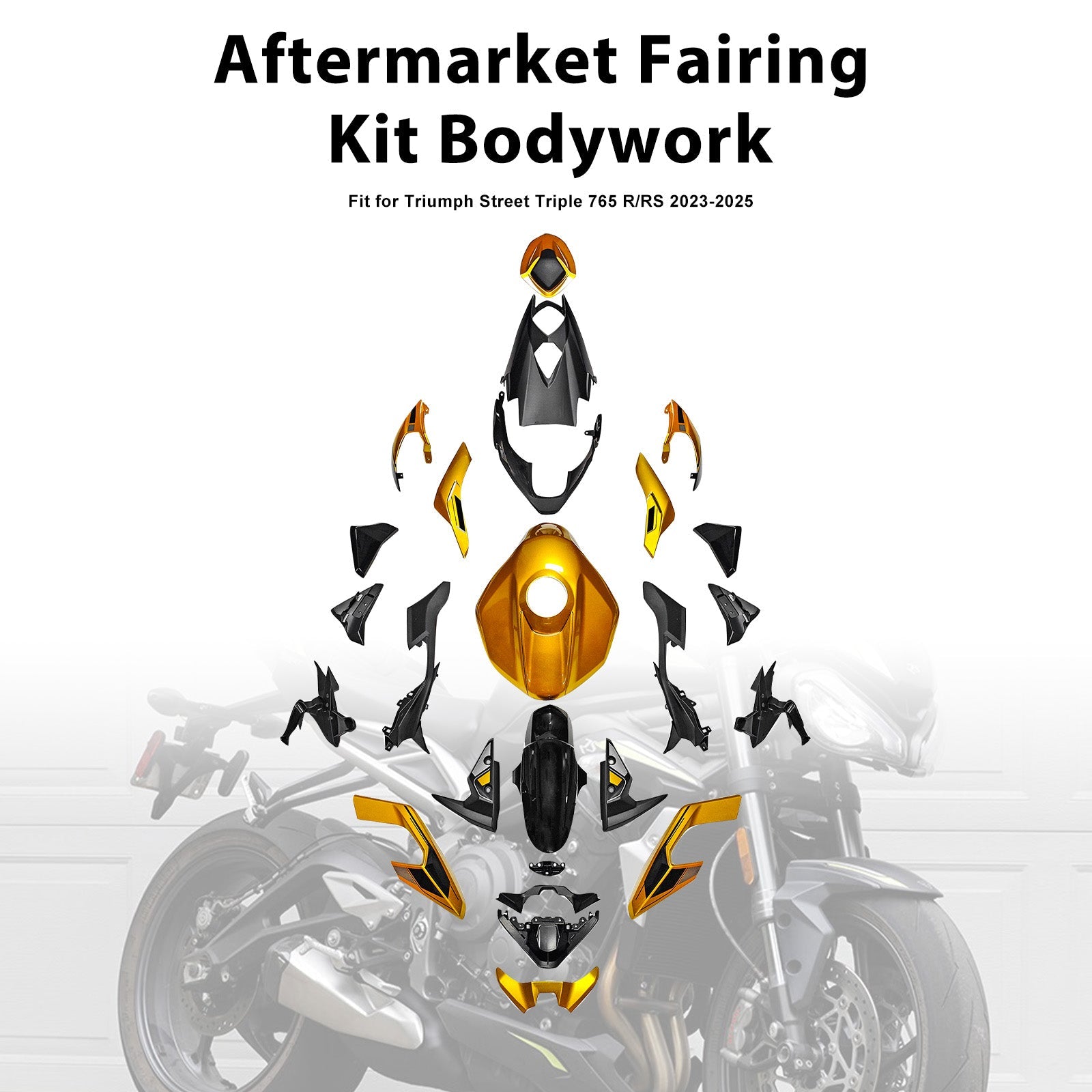 Injection Bodywork Fairing Kit for Street Triple 765 R/RS 2023-2025
