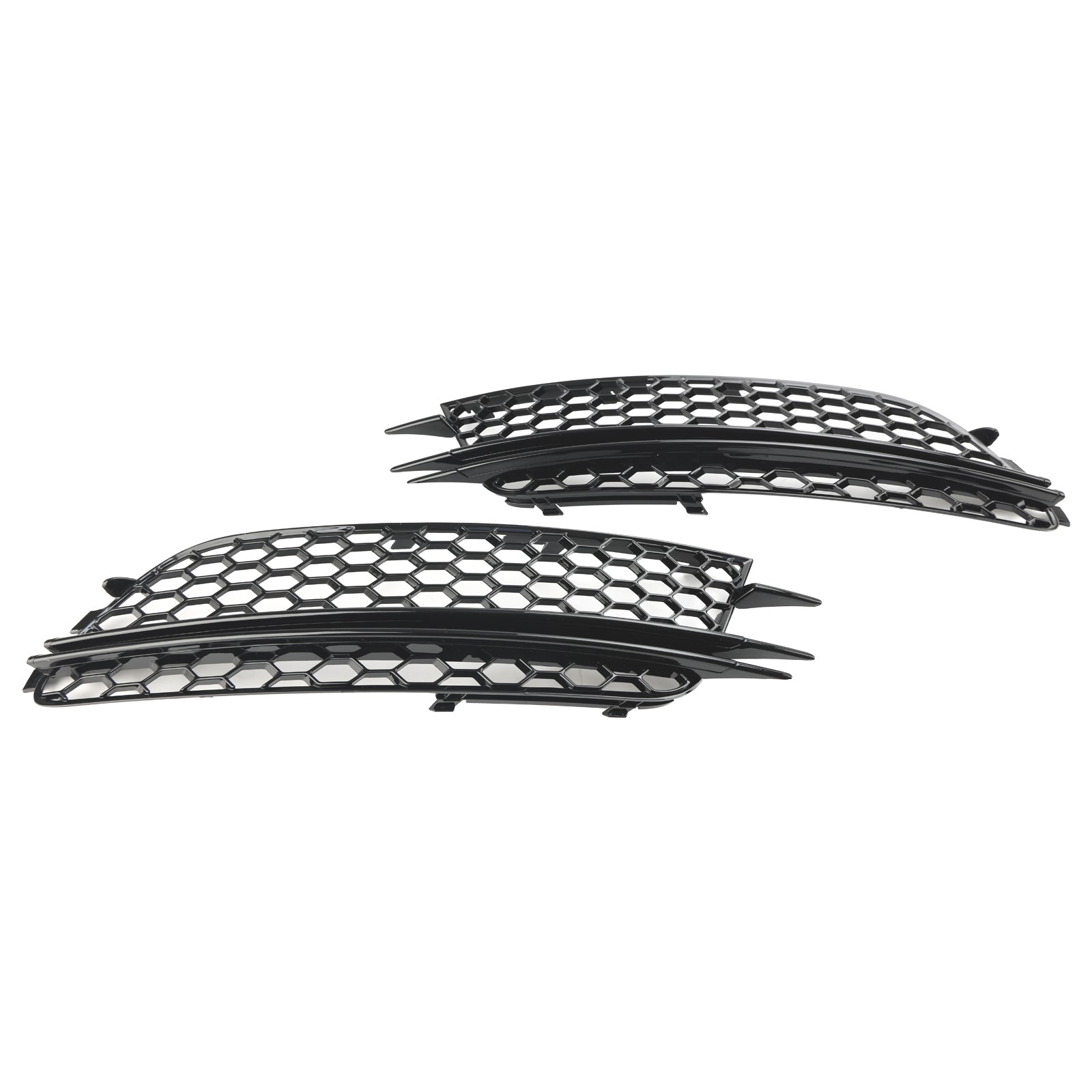 2012-2015 Audi A6 4G C7 2PCS Front Fog Light Cover Bezel Bumper Grille