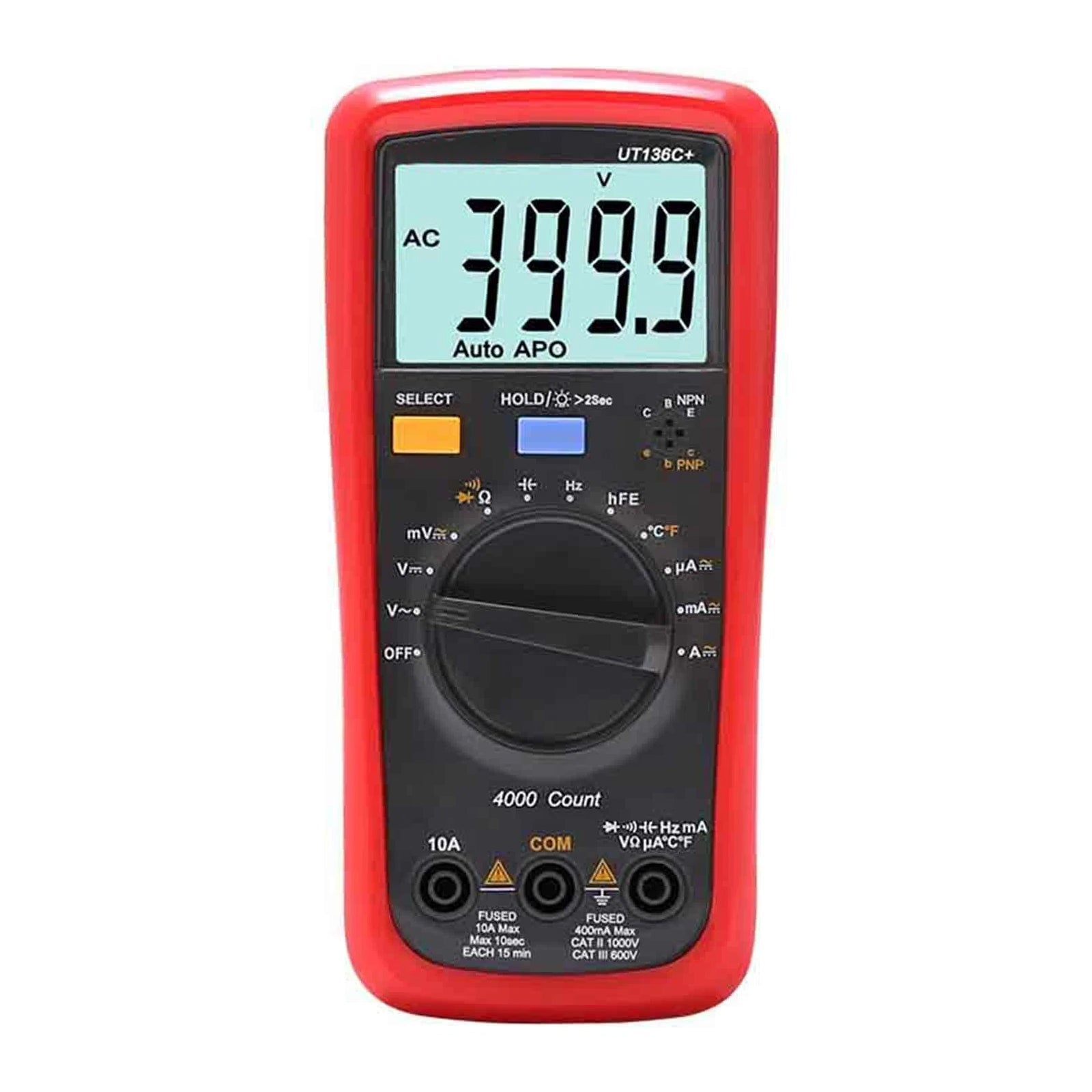 UT17B MAX Digital Multimeter DC/AC Function SwitchingC/V/I/R Measurement