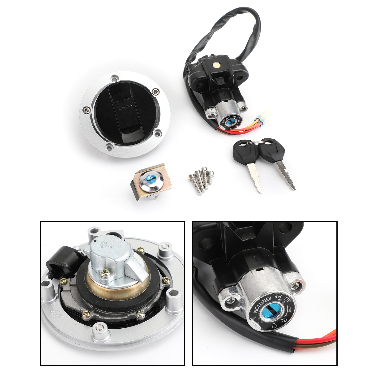 2009-2015 Suzuki SFV650 Ignition Switch Fuel Gas Cap Lock Keys 37000-16820 37000-16840