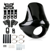 35mm-49mm Forks Most 5.75" Headlights Dyna Windshield Headlight Fairing