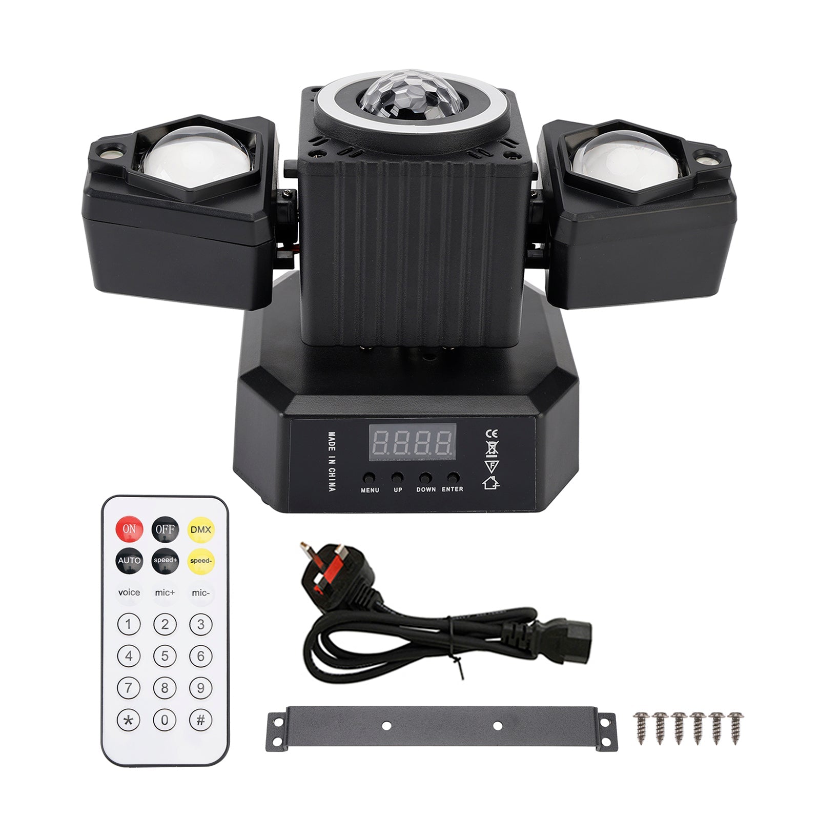 Moving Head Light Rotating Disco Ball Laser Beam Strobe Remote DMX Stage Light