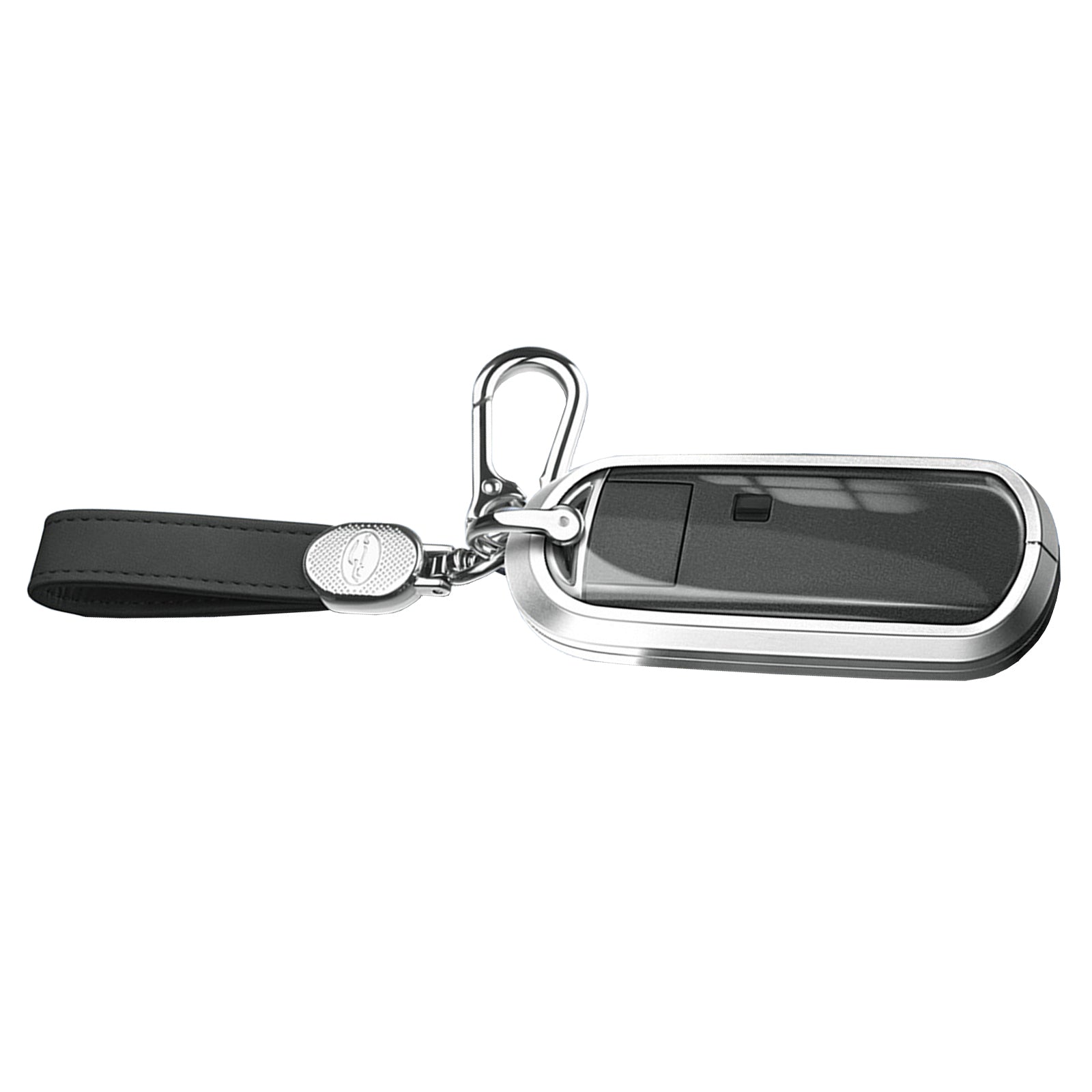 Aluminum Alloy TPU Silvery Car Key Case Cover With Buckle For Mazda CX-4 CX-5