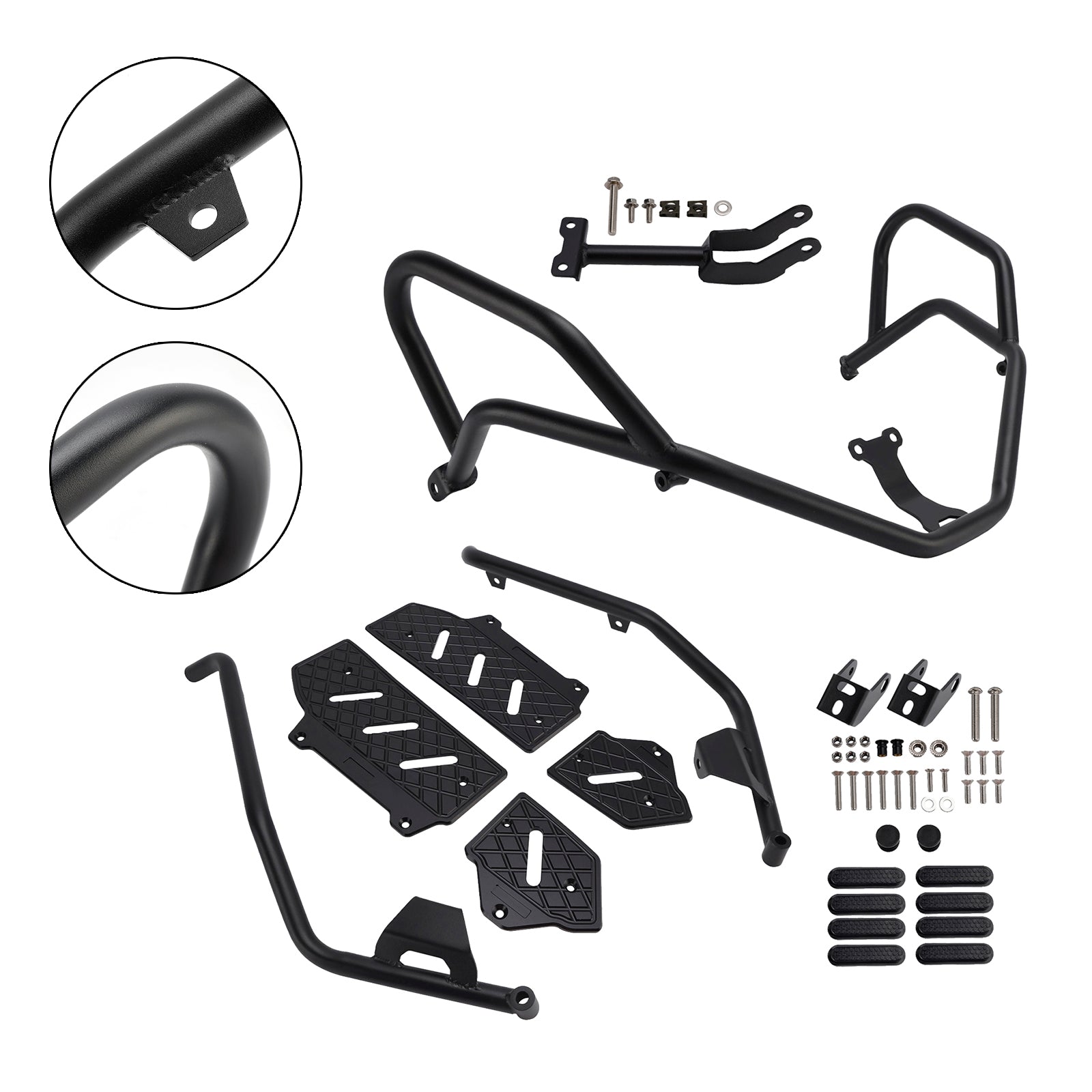 2022-2025 Honda Adv350 Crash Bar Upper+Lower Engine Guard Frame Fit Black