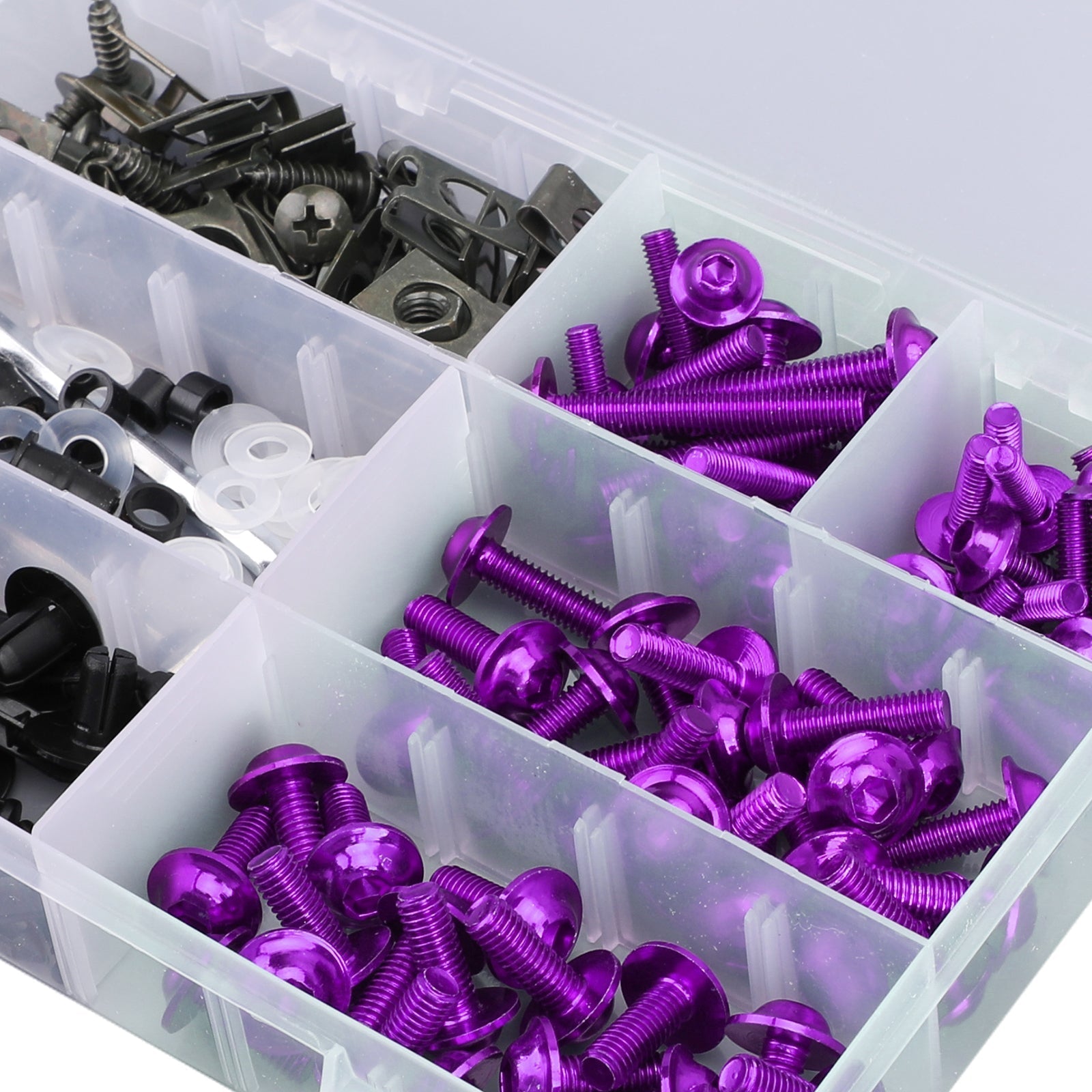 Purple Fairing Bolts Screws Bodywork Kit For Yamaha YZF R6 R1 R3 R25 FZ07 FZ09