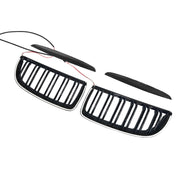 2004-2007 Fit BMW E90 Sedan Wagon 320i Front Kidney Double Slat Grille Black
