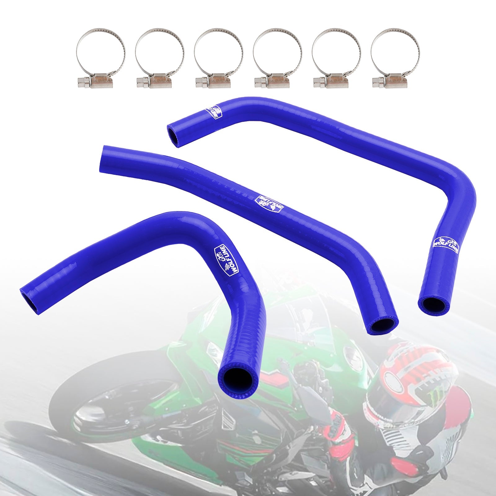 2023-2024 Kawasaki ZX4R ZX-4RR Silicone Radiator coolant Hose kit