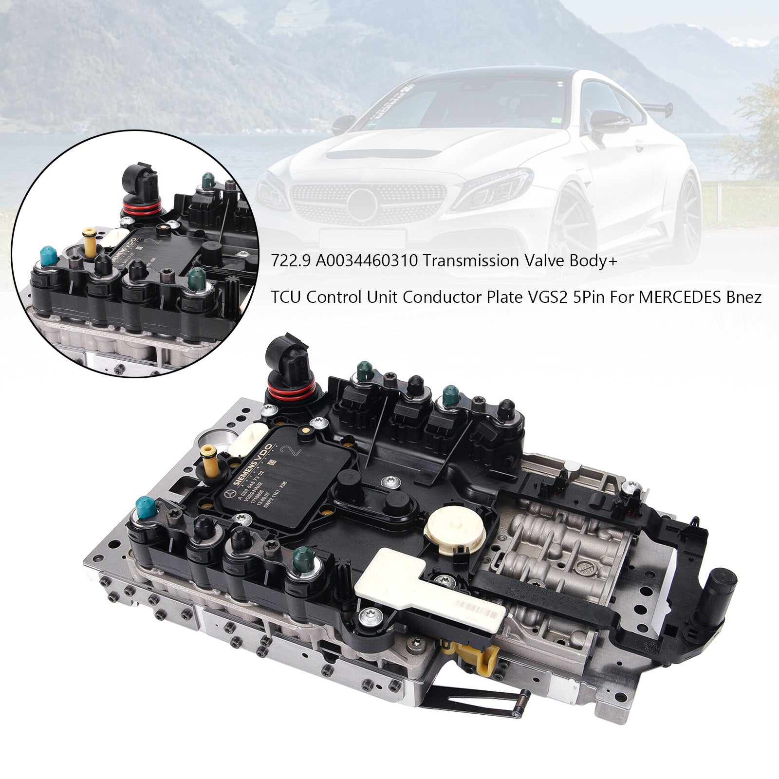 2005-on MERCEDES Bnez SL 7 SP R/AWD V6 3.0L 3.5L V8 5.0L 5.5L 722.9 Transmission Valve Body+ TCU Control Unit A0034460310 0335457332