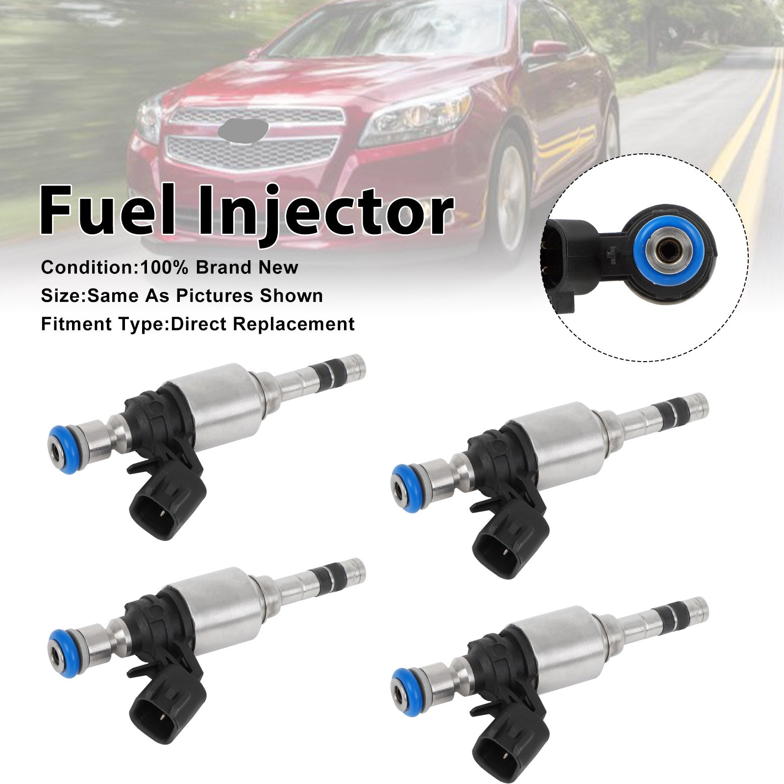 2017-2020 For Buick Envision 2.5L L4 Gas / Flex 4Pcs Fuel Injector 835-11104