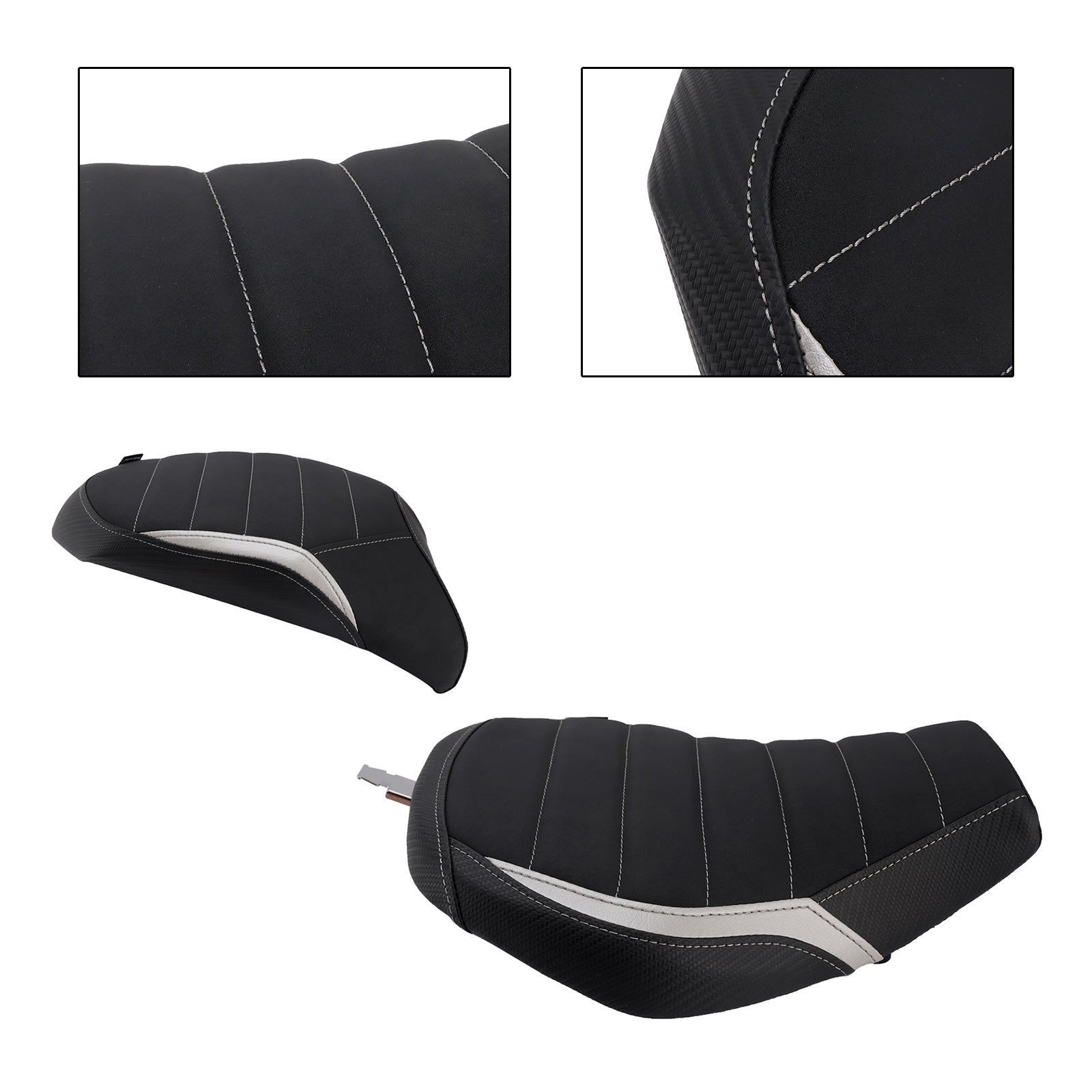 2022-2025 For Kawasaki Ninja H2 Sx Driver&Passenger Seat Kit Rear Cushion Gray
