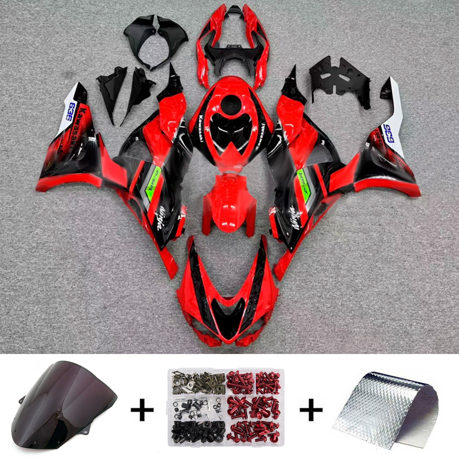 Injection Fairing Kit Bodywork Plastic ABS fit For Kawasaki ZX-6R 2024-2025