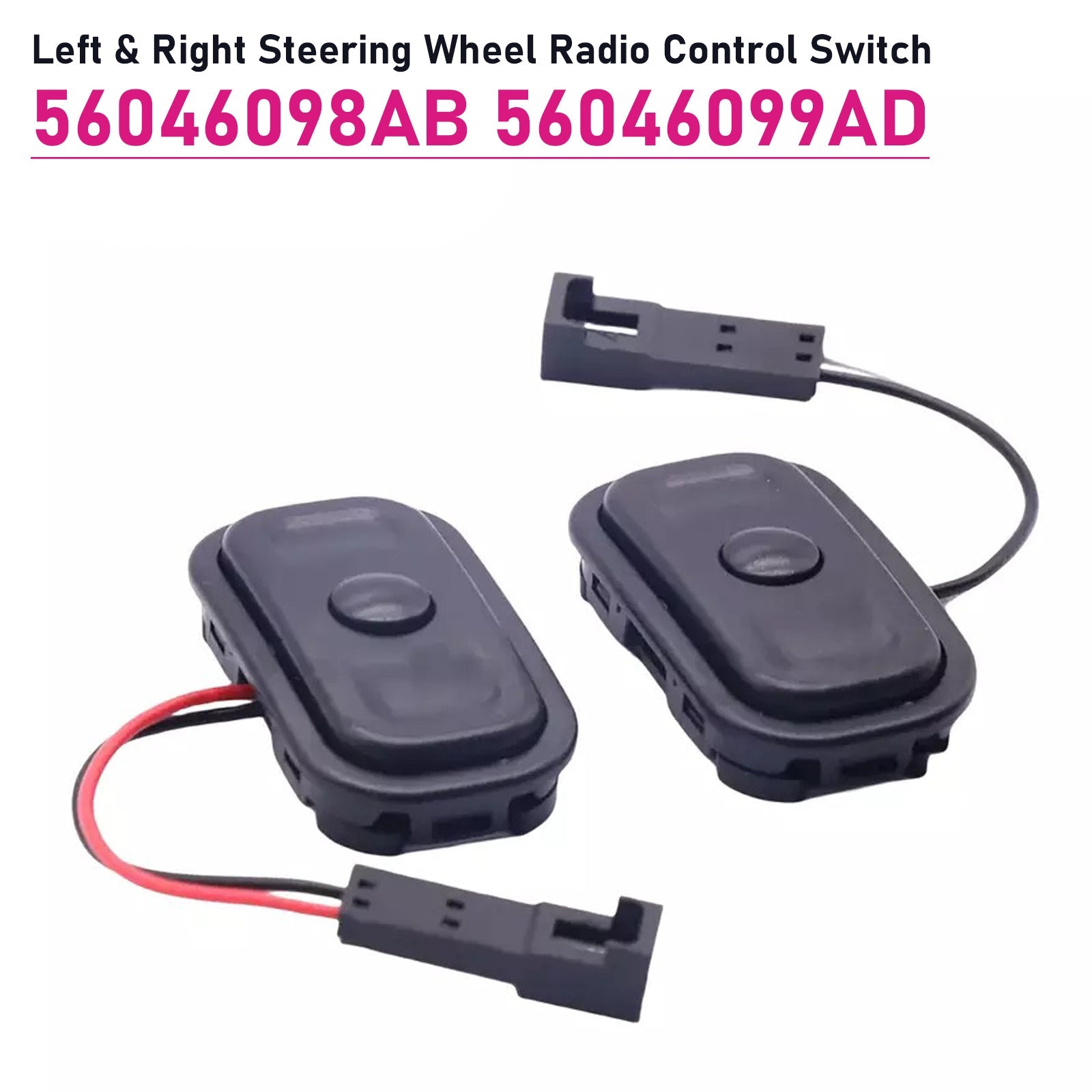 Left & Right Steering Wheel Radio Control Switch for Chrysler Dodge Jeep