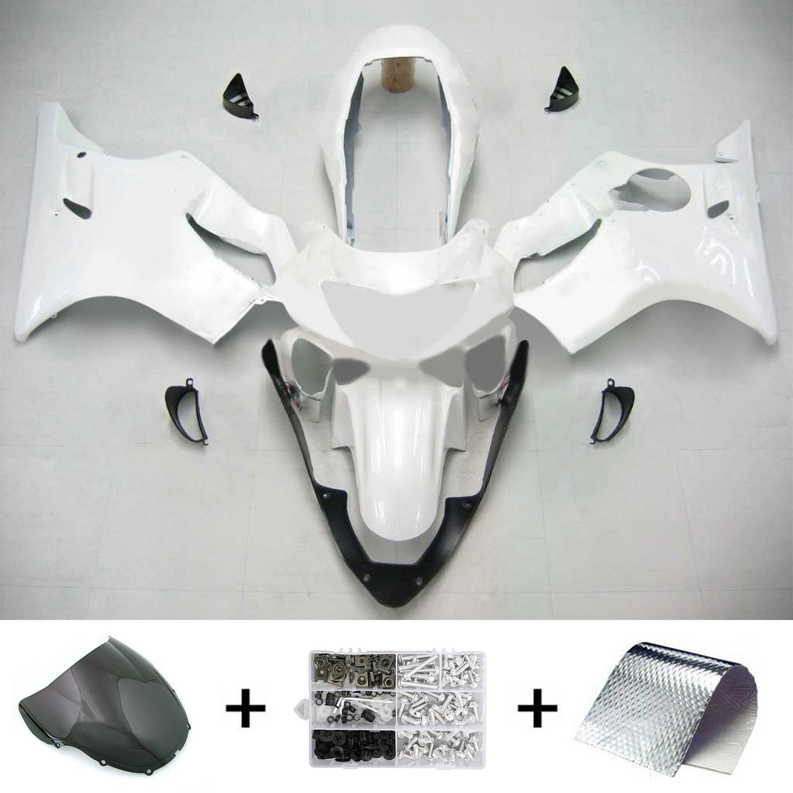 1999-2000 Honda CBR600F4 Amotopart Injection Fairing Kit Bodywork Plastic ABS #126