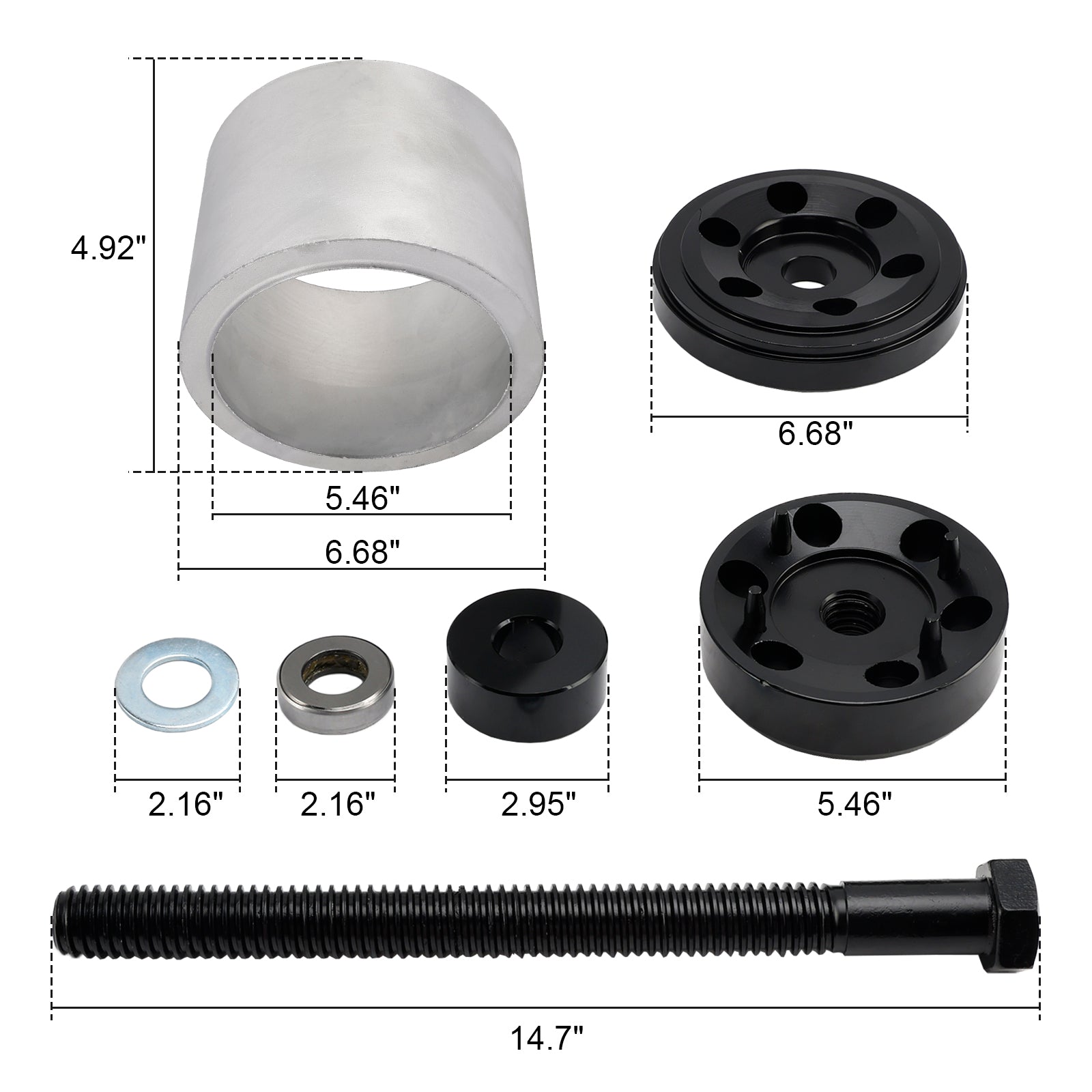 Bushing Installation Tool for Hendrickson Vantraax Narrow S-24736 TRB5914-T