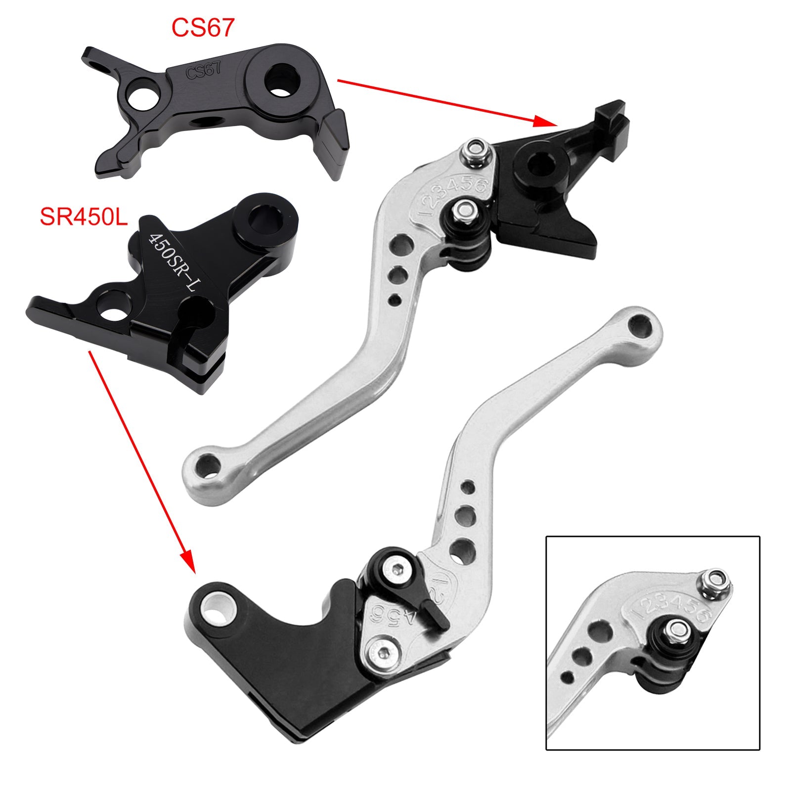 NEW Short Clutch Brake Lever fit for VOGE DS900X 900DSX 2024-2026