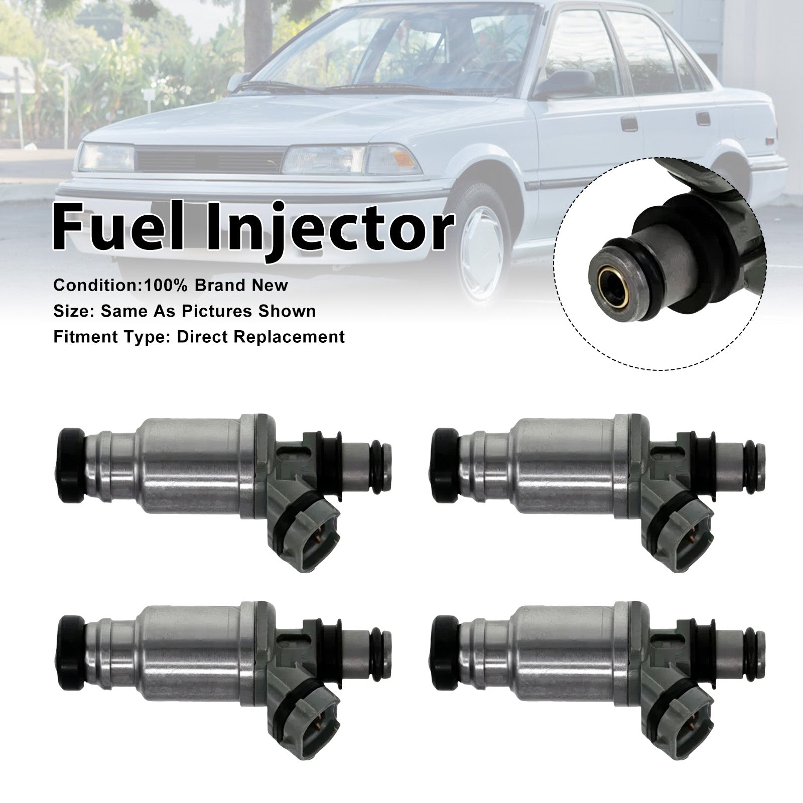 4Pcs Fuel Injector For Toyota Corolla 88-93 Celica 1990-1993 23250-16120