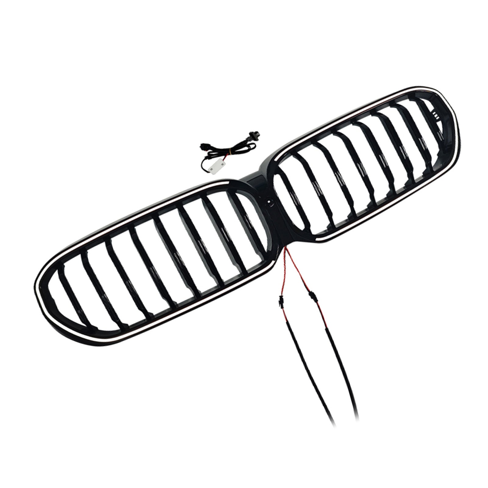 2021-2024 Fit BMW 5 Series G30 G38 Gloss Black Front Kidney Grill Grille