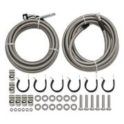 2003-2007 Saturn Ion, 2.2L l4 GAS, Stainless Steel Braided Fuel Line Kit Quick Fix QFF0015SS