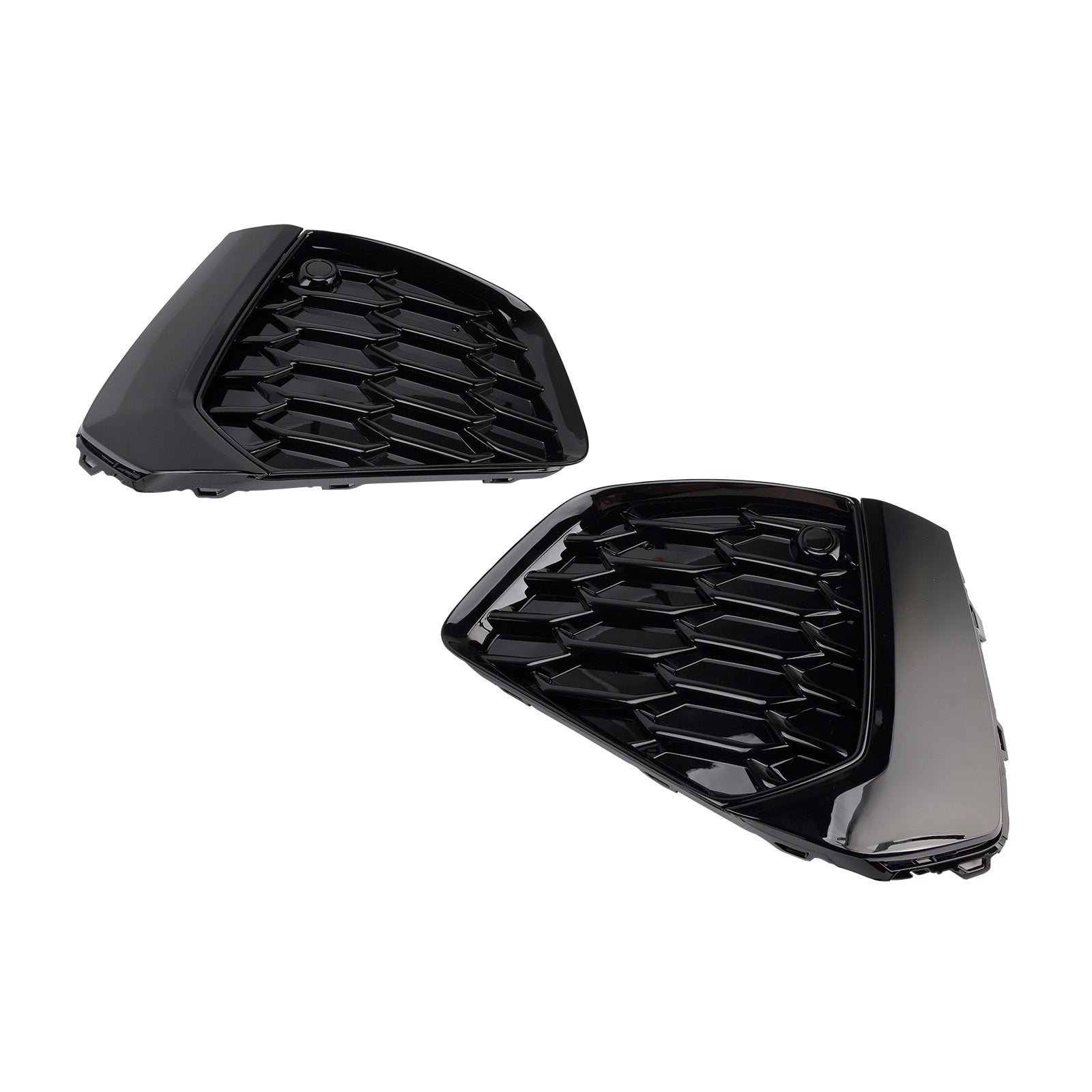 2021 2022 2023 Audi A3 S-line Black Front Honeycomb Fog Light Grille Cover