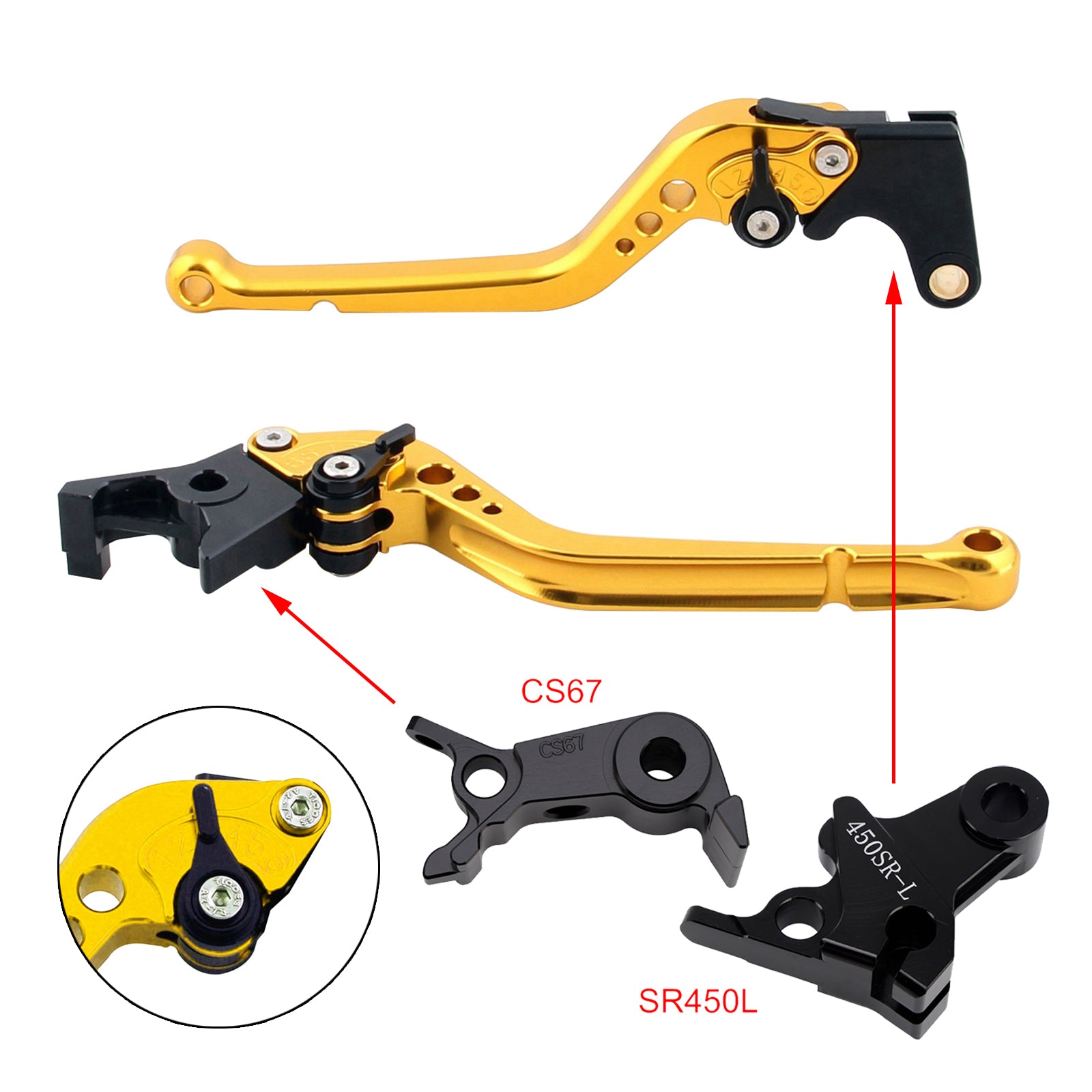 Long Clutch Brake Lever fit for VOGE DS900X 900DSX 2024-2026