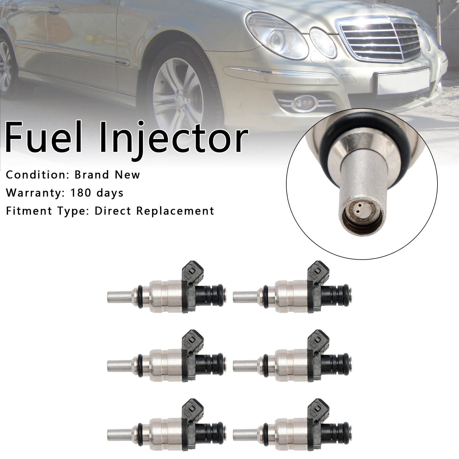 2001-2005 BMW 325i 2.5L 6PCS Fuel Injector 13537546244 1427240 7546244