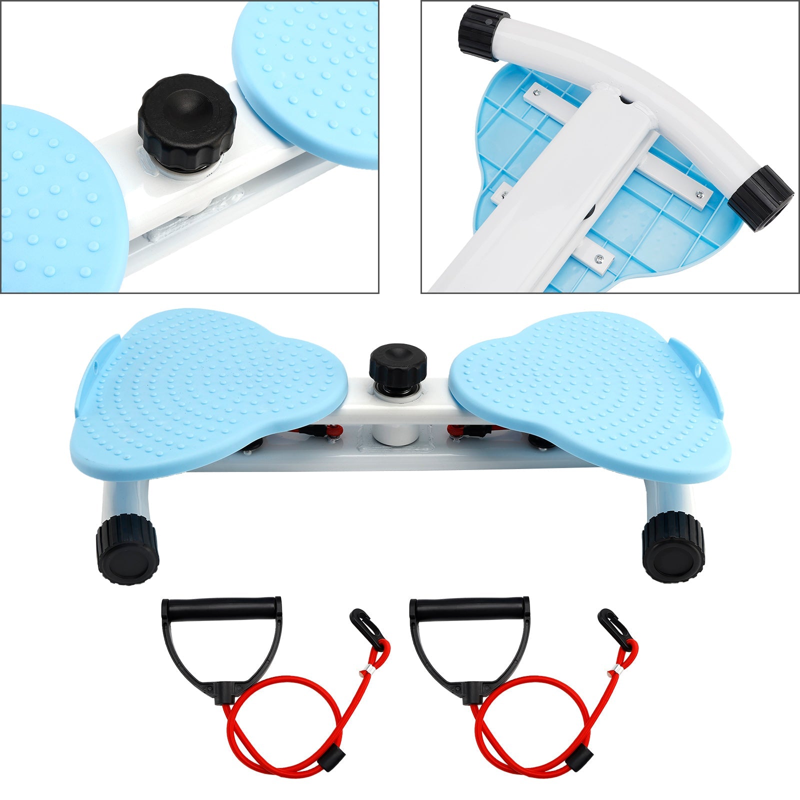 Waist Twisting Machine Fitness Tool Ab Twister Board 150kg Capacity & 20dB Ultra-Quiet Anti-Slip Home Gym Workout Equipment for Women Belly Fat Pink/Blue